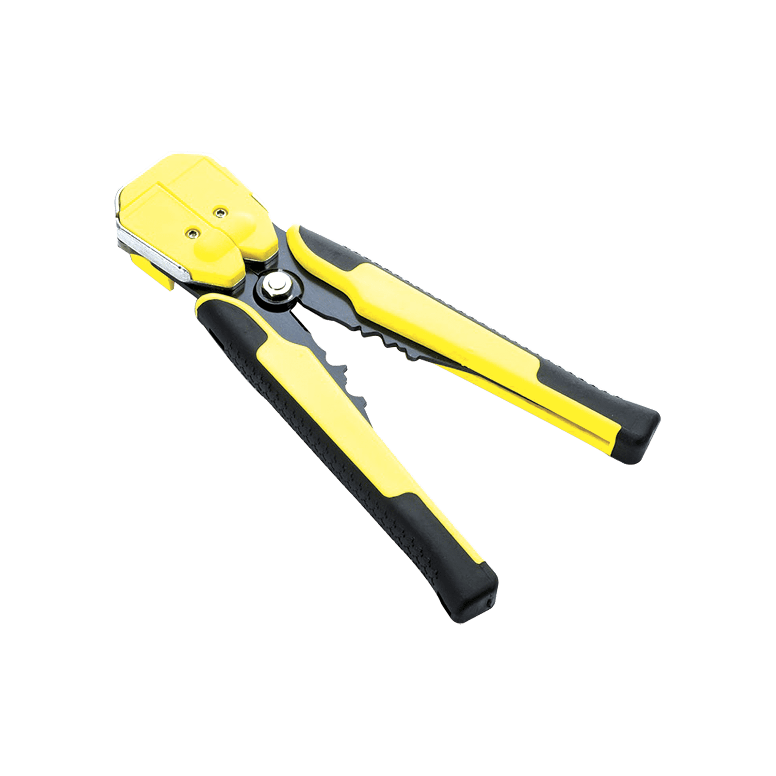 Pinza multifuncional Pelacables, con terminal de pestaña, prensado automático de color amarillo. JX-1301 - EPCOM POWERLINE