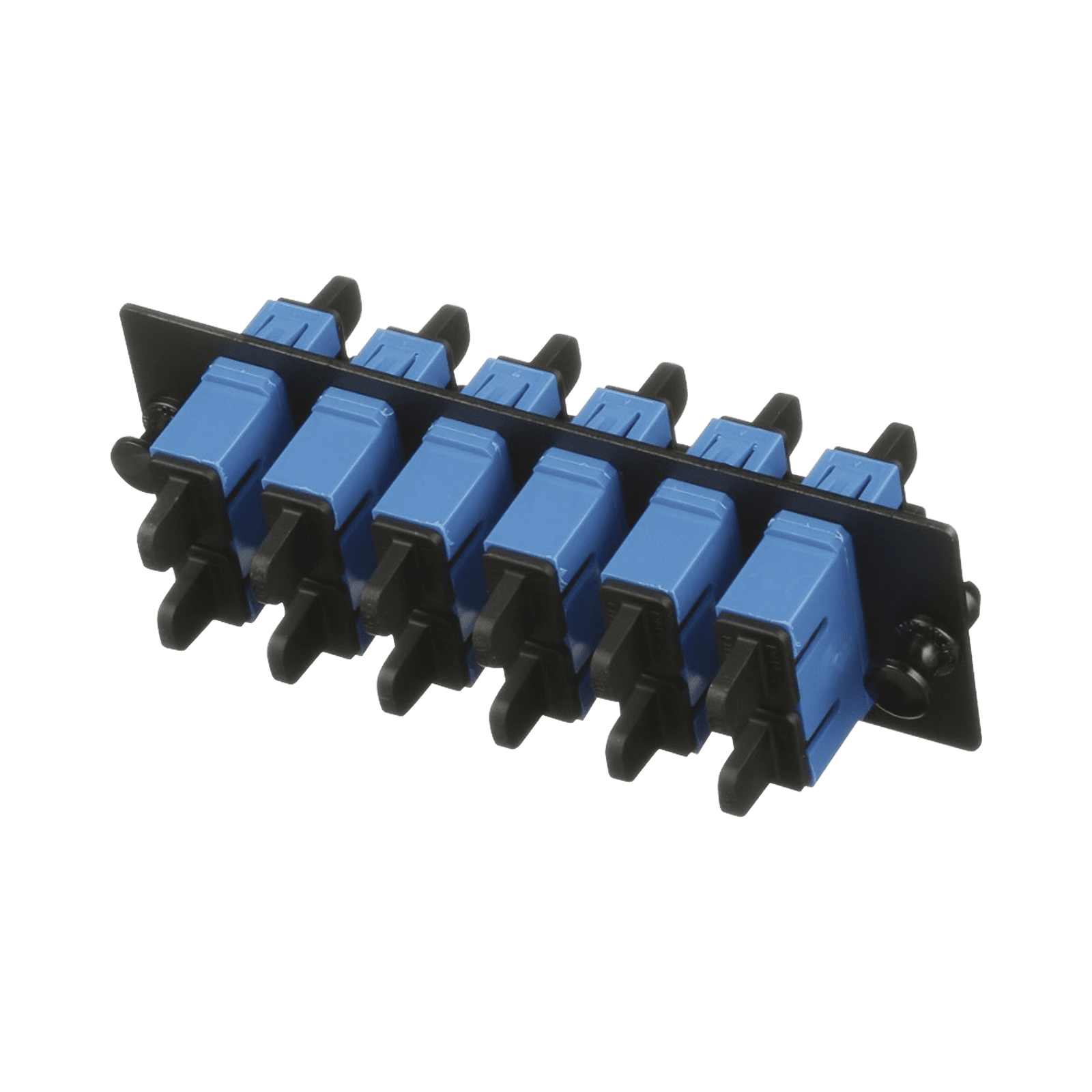 Placa Acopladora de Fibra Optica FAP, Con 6 Conectores SC Duplex (12 Fibras), Para Fibra Monomodo OS1/OS2, Color Azul FAP6WBUDSCZ - PANDUIT