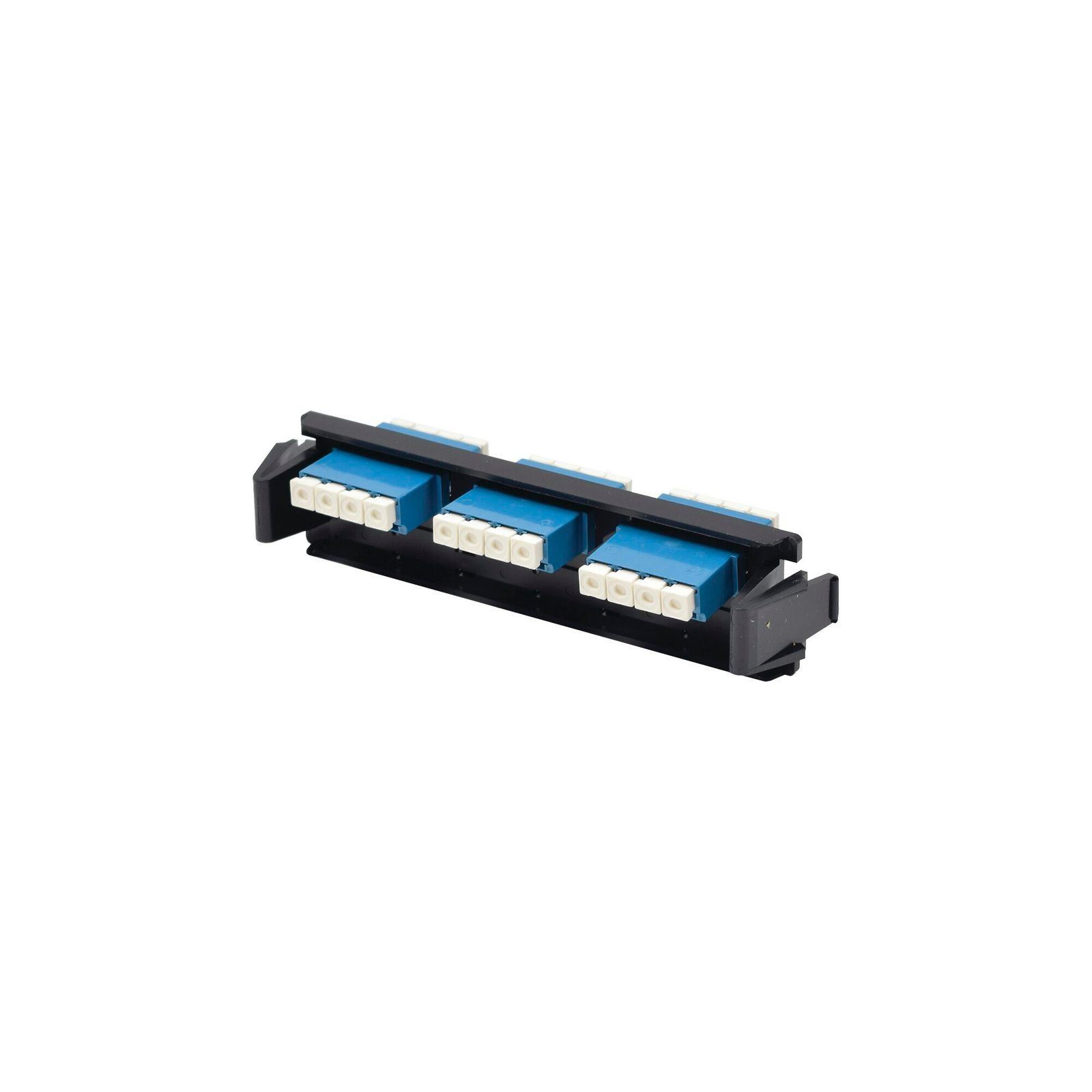 Placa acopladora de Fibra Óptica Quick-Pack, Con 6 Conectores LC/UPC Duplex (12 Fibras), Para Fibra Monomodo, Azul RIC-F-LCU12-01C - SIEMON
