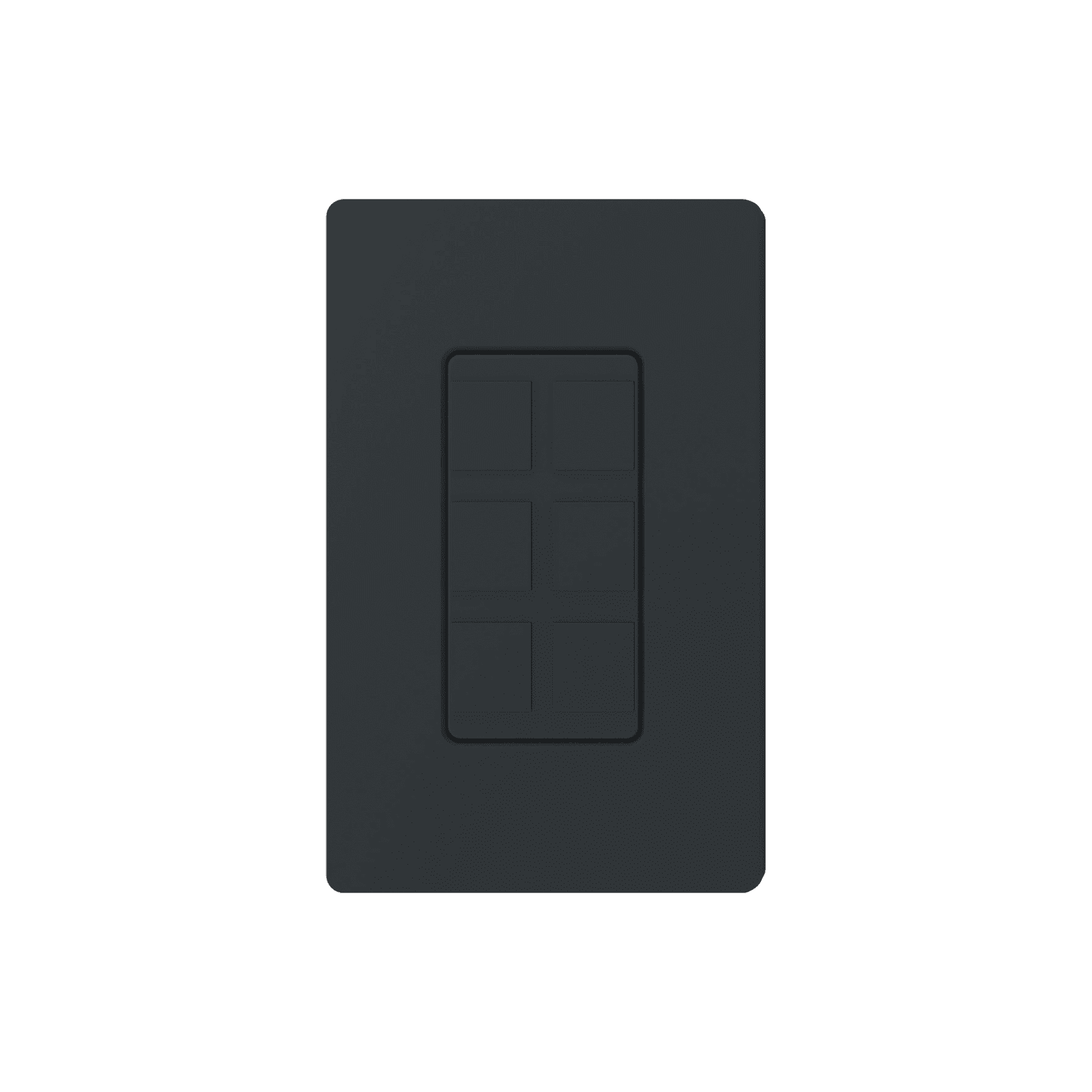 Placa de 6 puertos, color negro night. SC6PFMN - LUTRON ELECTRONICS