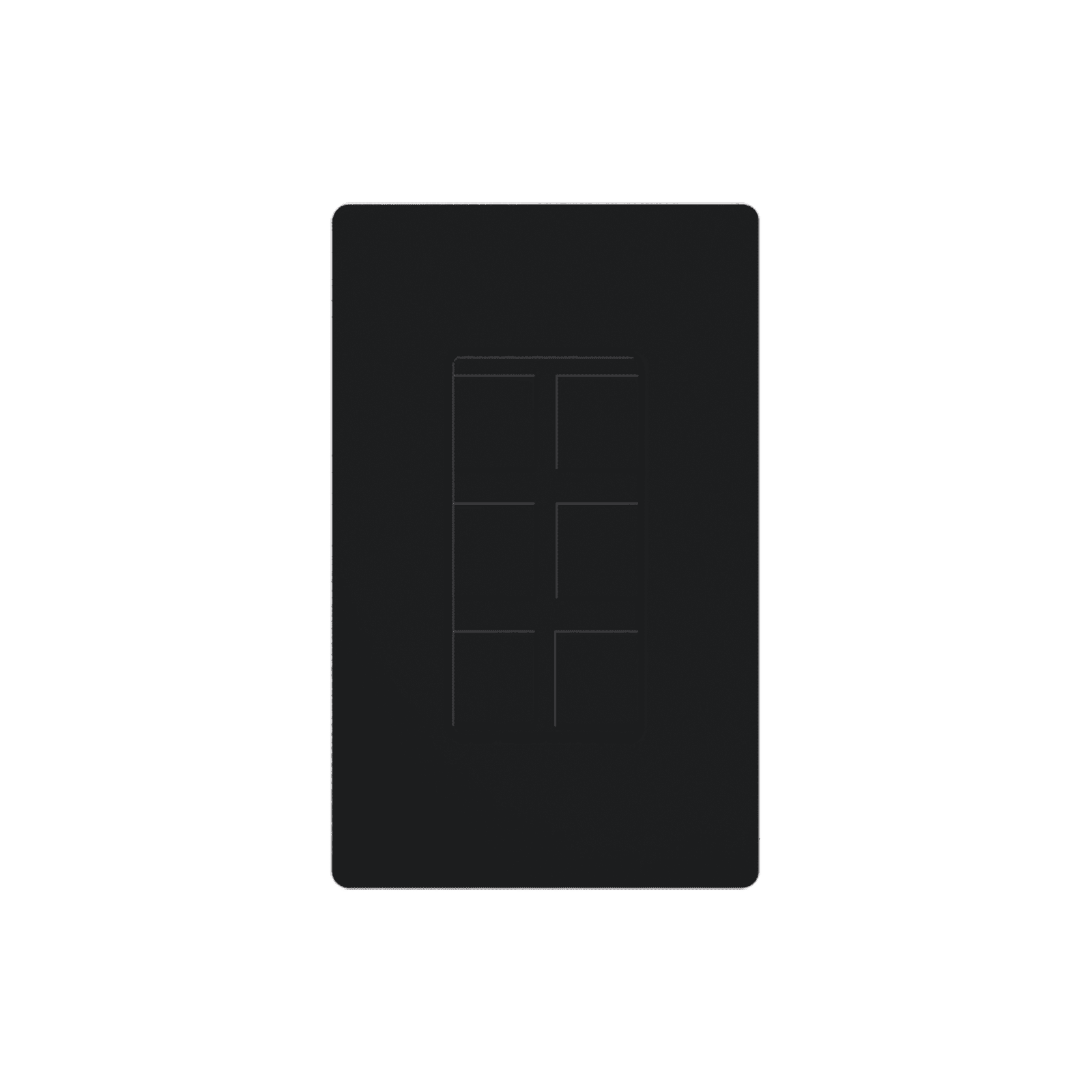 Placa de 6 puertos color negro CA-6PF-BL - LUTRON ELECTRONICS