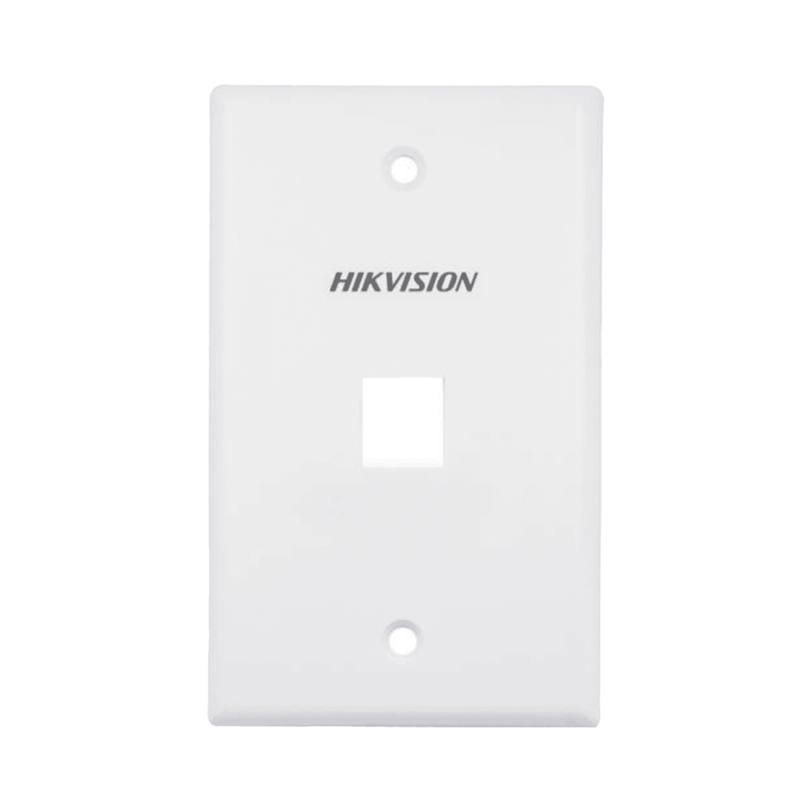 Placa de Pared (Face Plate) / 1 Puerto / Color Blanco / Caja con 20 Piezas / ABS DS-1FPA1-A - HIKVISION