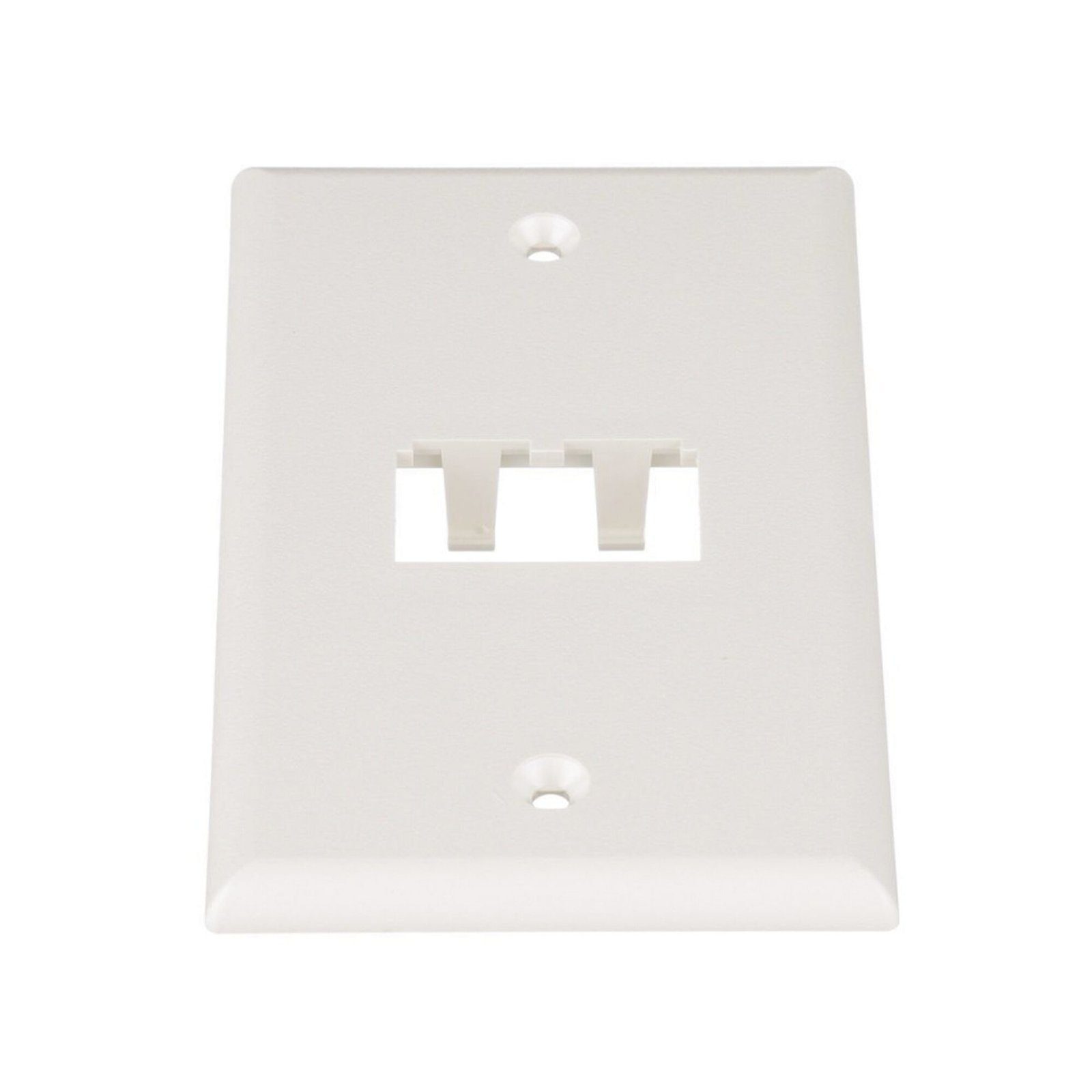 Placa de Pared Vertical Clásica, Salida Para 2 Puertos Mini-Com, Color Blanco Mate CFP2IW - PANDUIT