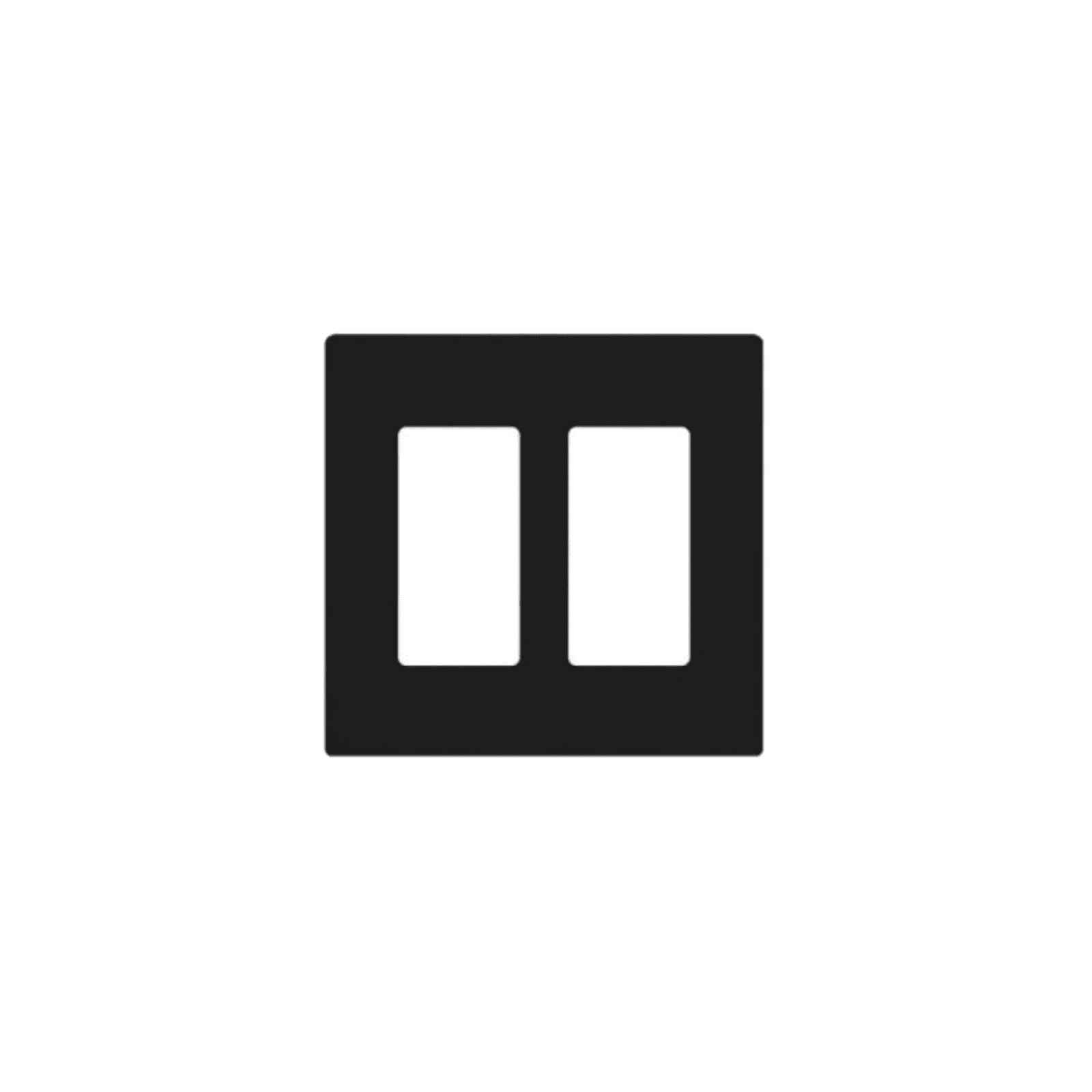Placa de pared 2 espacio, para atenuador (dimmer), switch ó control remoto PICO inalámbrico. CW2BL - LUTRON ELECTRONICS