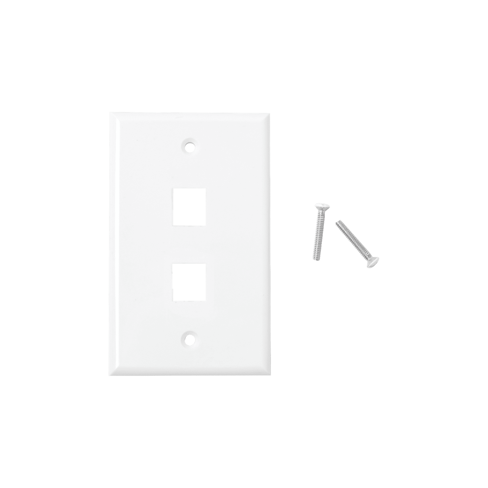 Placa de pared de 2 puertos, Keystone, Color Blanco LP-FP-17 - LINKEDPRO BY EPCOM