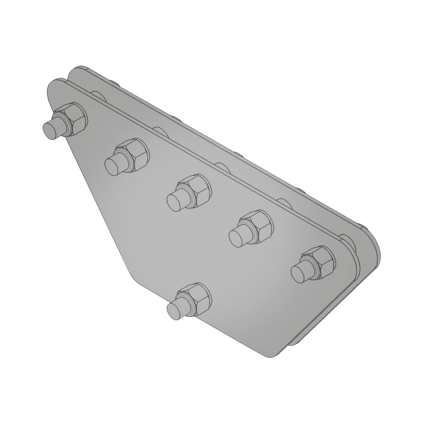 Placas igualadoras con tornillería y separadores, para 5 retenidas. Galvanizado en inmersión (20x20x50 cm). SP-202050-G - SYSCOM TOWERS