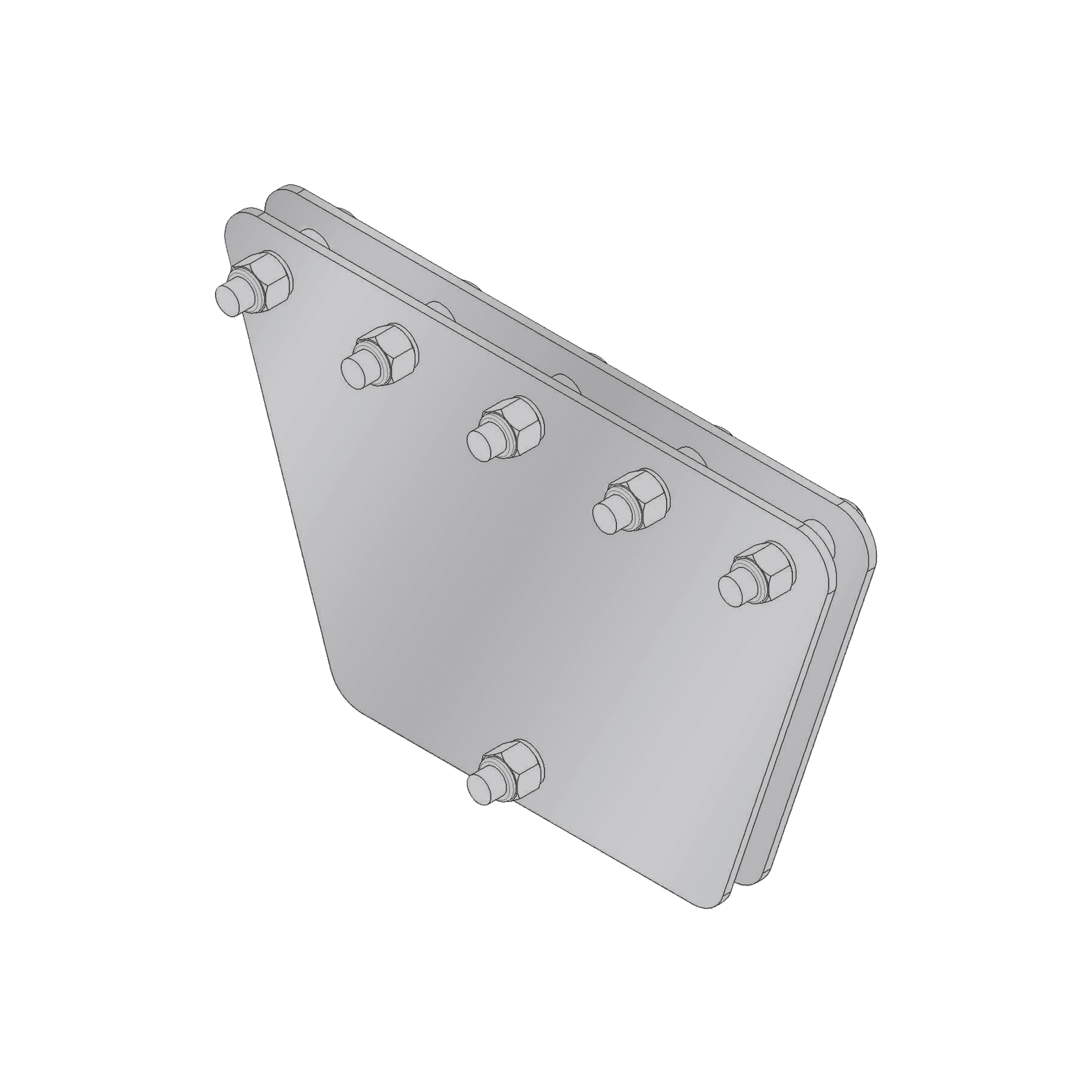 Placas igualadoras con tornillería y separadores, para 5 retenidas. Galvanizado en inmersión (30x30x50 cm). SP-303050-G - SYSCOM TOWERS