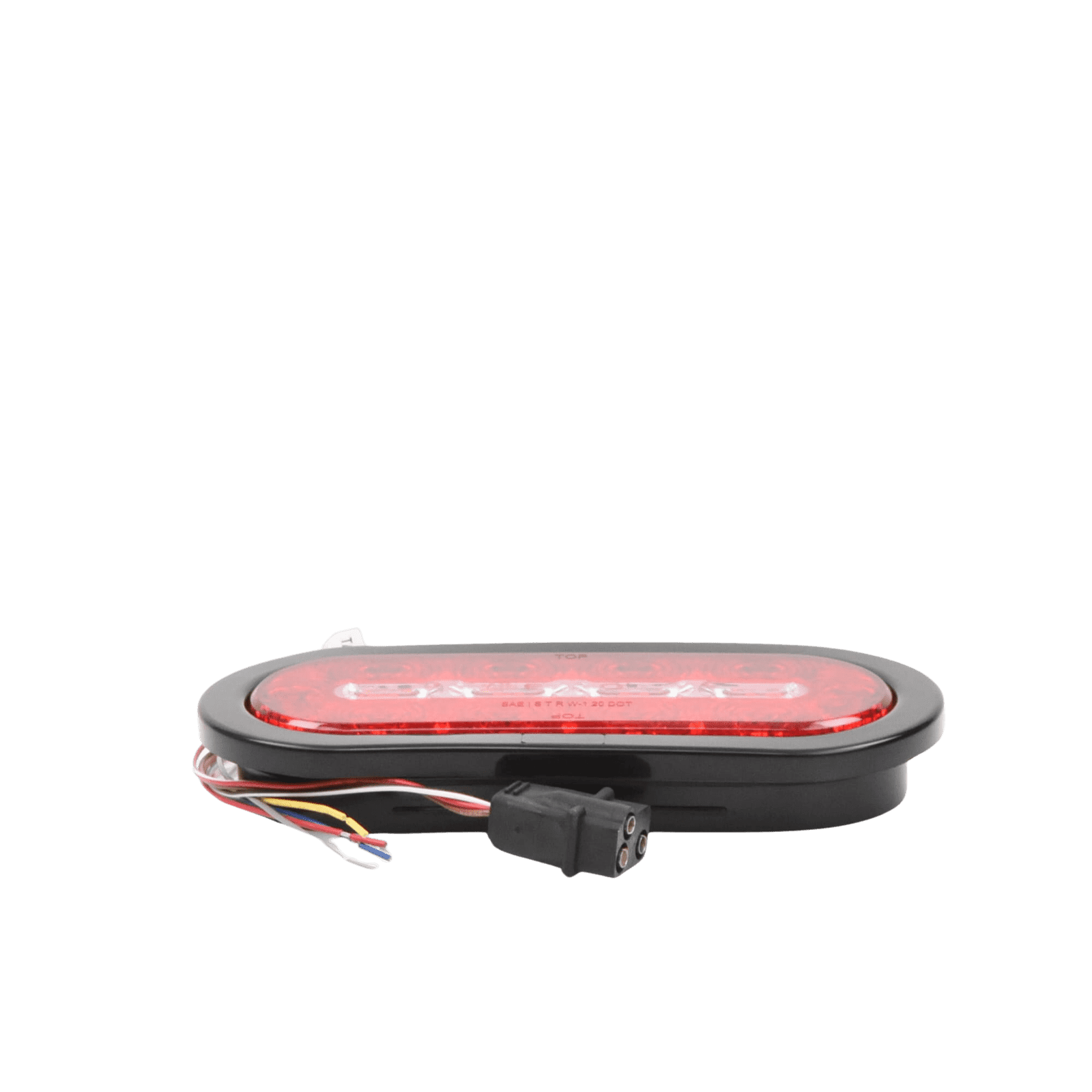 Plafón Ovalado de 7.5″ Para Camiones de Transporte, 18 LED Ultra Brillantes, Color Rojo/Claro/Ambar ED3060AW - ECCO