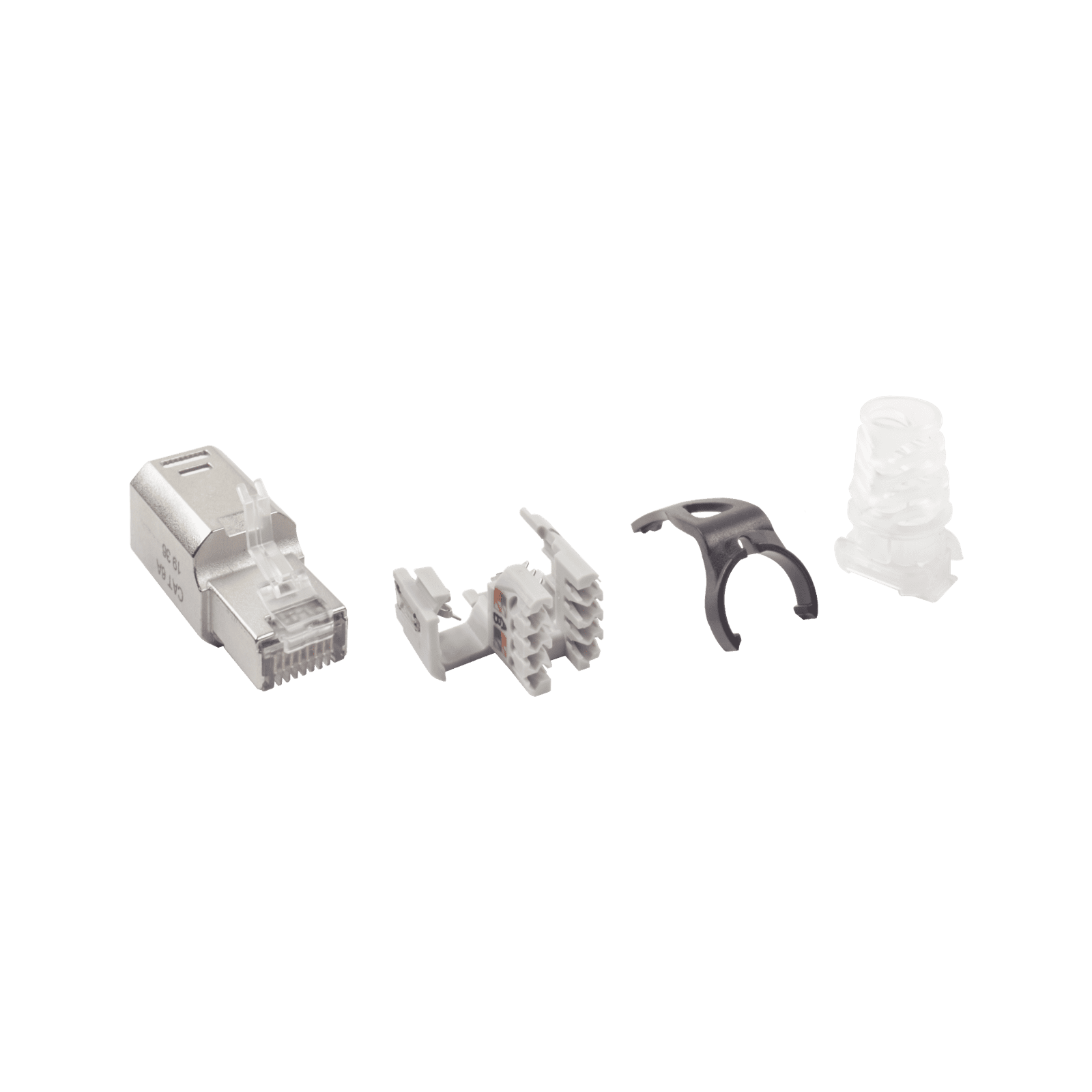 Plug RJ45 Cat6A Blindado, Terminación en Campo, Compatible con Todas las Categorías, Con Clip Protector de Seguro ZP1-6AS-01S - SIEMON