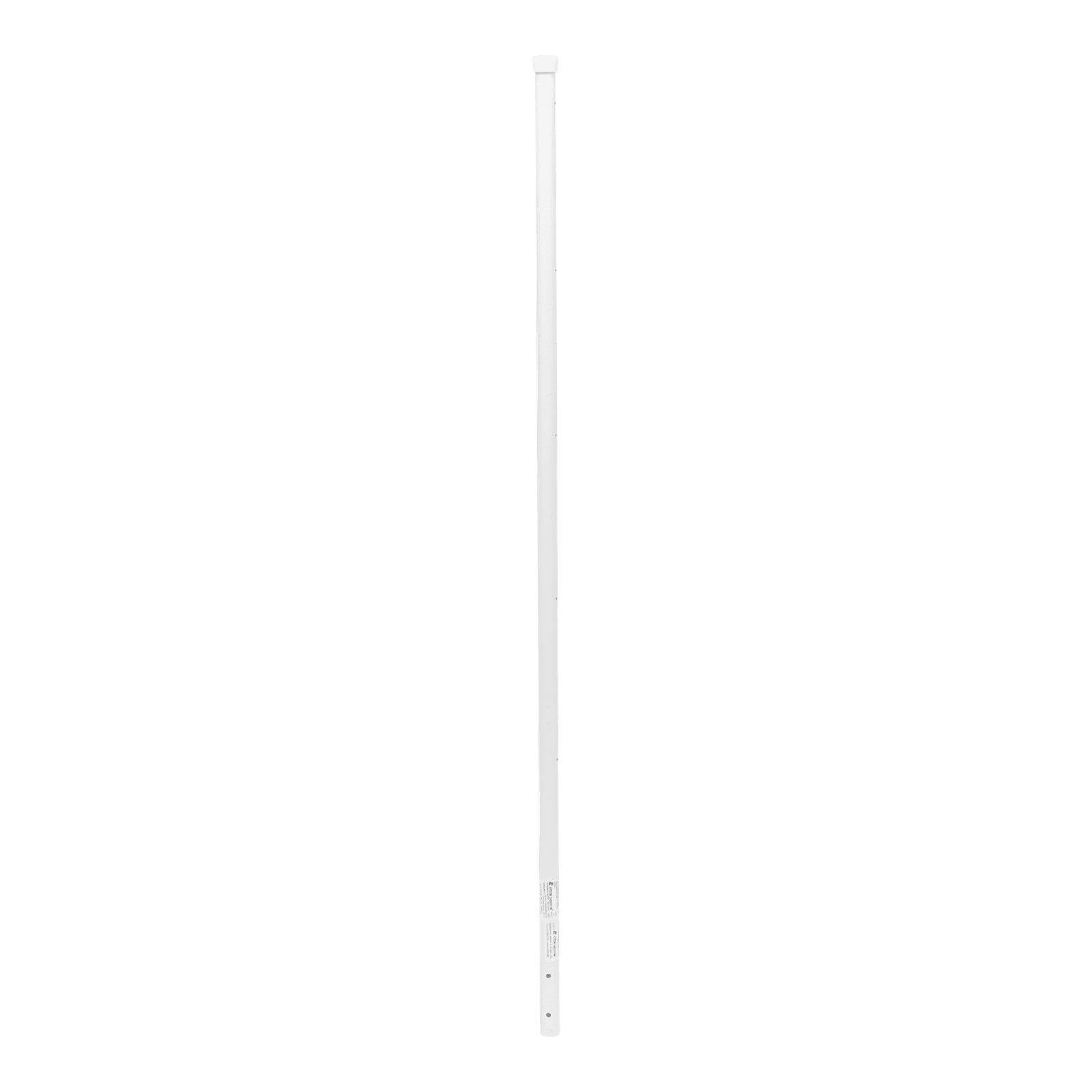 Poste de Esquina Blanco de Acero Galv. de 1.2m para Cerca Electrificada cal. 18 de 1″ Diam. para 5 Aisladores (No incluidos). SYS-POST-4W - EPCOM INDUSTRIAL