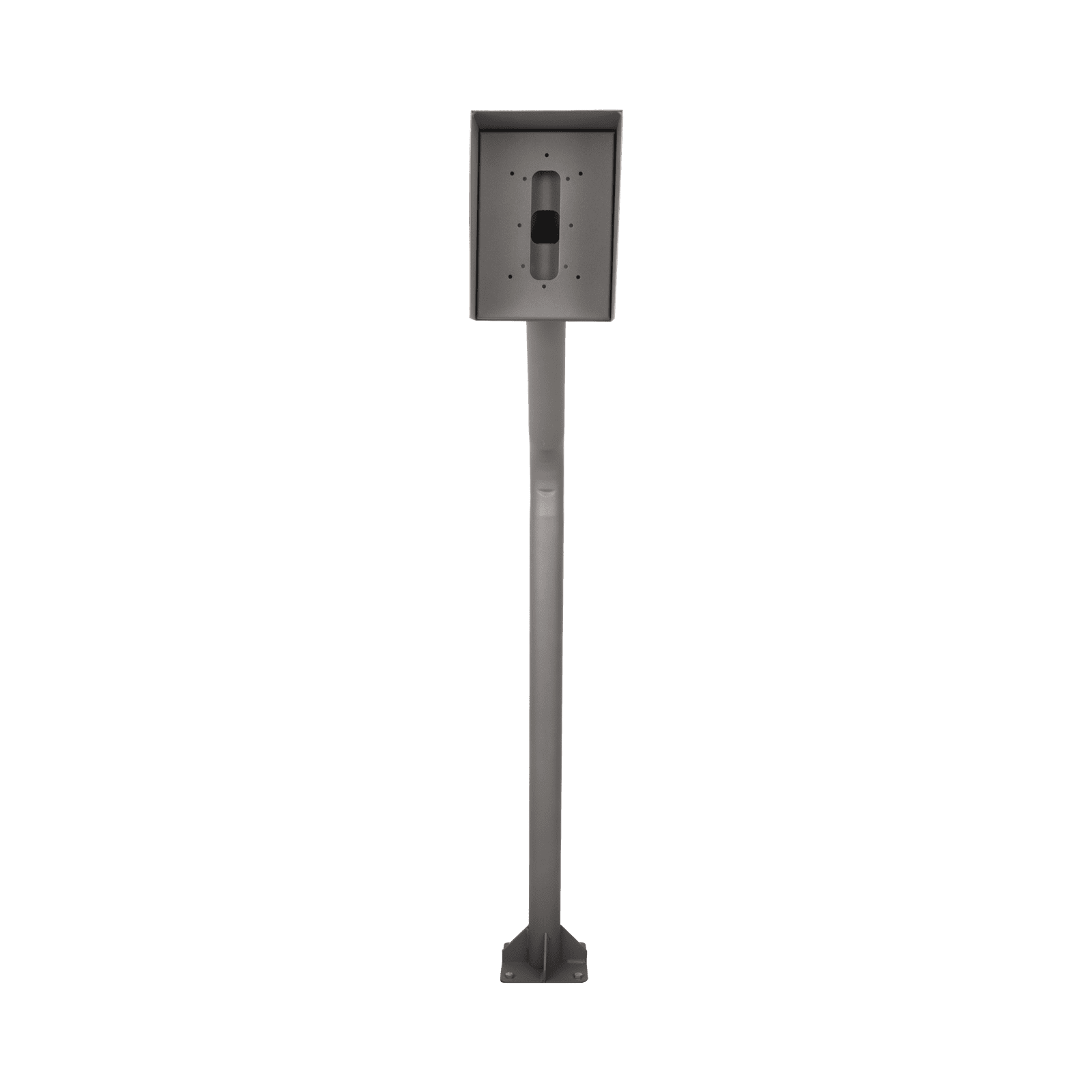 Poste y Cubierta industrial para montaje de Porteros IP Fanvil y Grandstream, altura de 1.2 metros, pintura electrostática color gris. POSTEINT-KIT - EPCOM INDUSTRIAL