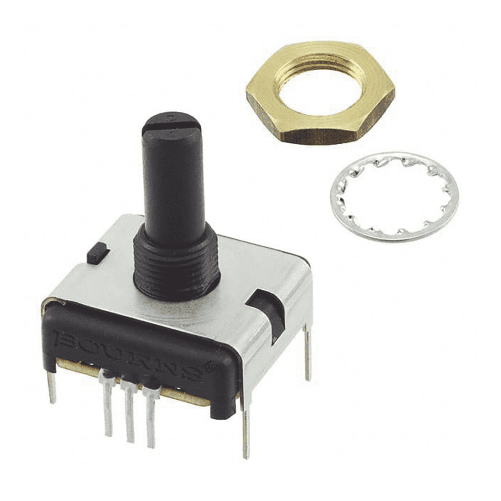 Potenciómetro Cuadrado 22 mm, 5k Ohm, 3/4 Watt, 1 Vuelta / Montaje en Panel del Monitor de Servicio COM-3 (PCW1J-B24-KAB502L). 75K7846 - SYSCOM