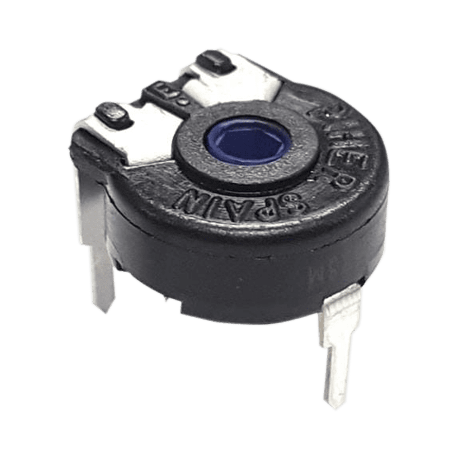 Potenciómetro de Carbón 50K, 0.15W, 10 mm, Montaje Horizontal, Ajuste Vertical. 531-PT10V-50K-S - SYSCOM