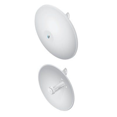PowerBeam airMAX AC hasta 450 Mbps, frecuencia 5 GHz (5150 – 5875 MHz) con antena tipo plato de 27 dBi, radomo incluido PBE-5AC-500 - UBIQUITI INC.