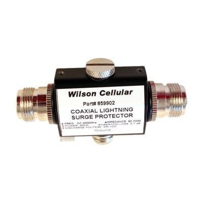 Protector contra descargas eléctricas. Cubre los rangos de frecuencia de los amplificadores de Señal Celular. 50 Ohm. Conectores N. 859-902 - WILSONPRO / WEBOOST