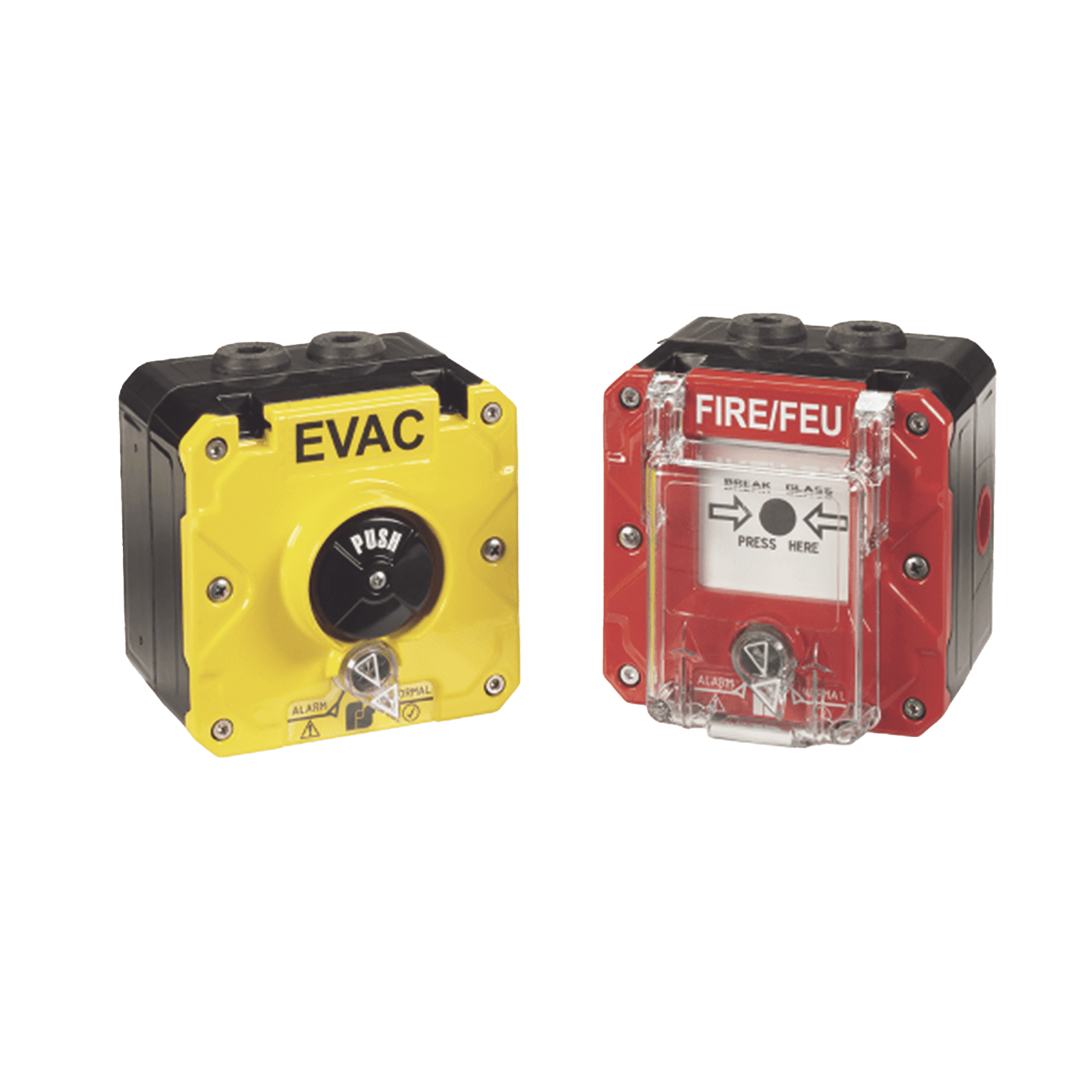 Puntos de llamada antideflagrantes y de alerta para ubicaciones peligrosas y rompen vidrios y botones CPPBM-Y-1-FNN-001 - FEDERAL SIGNAL INDUSTRIAL
