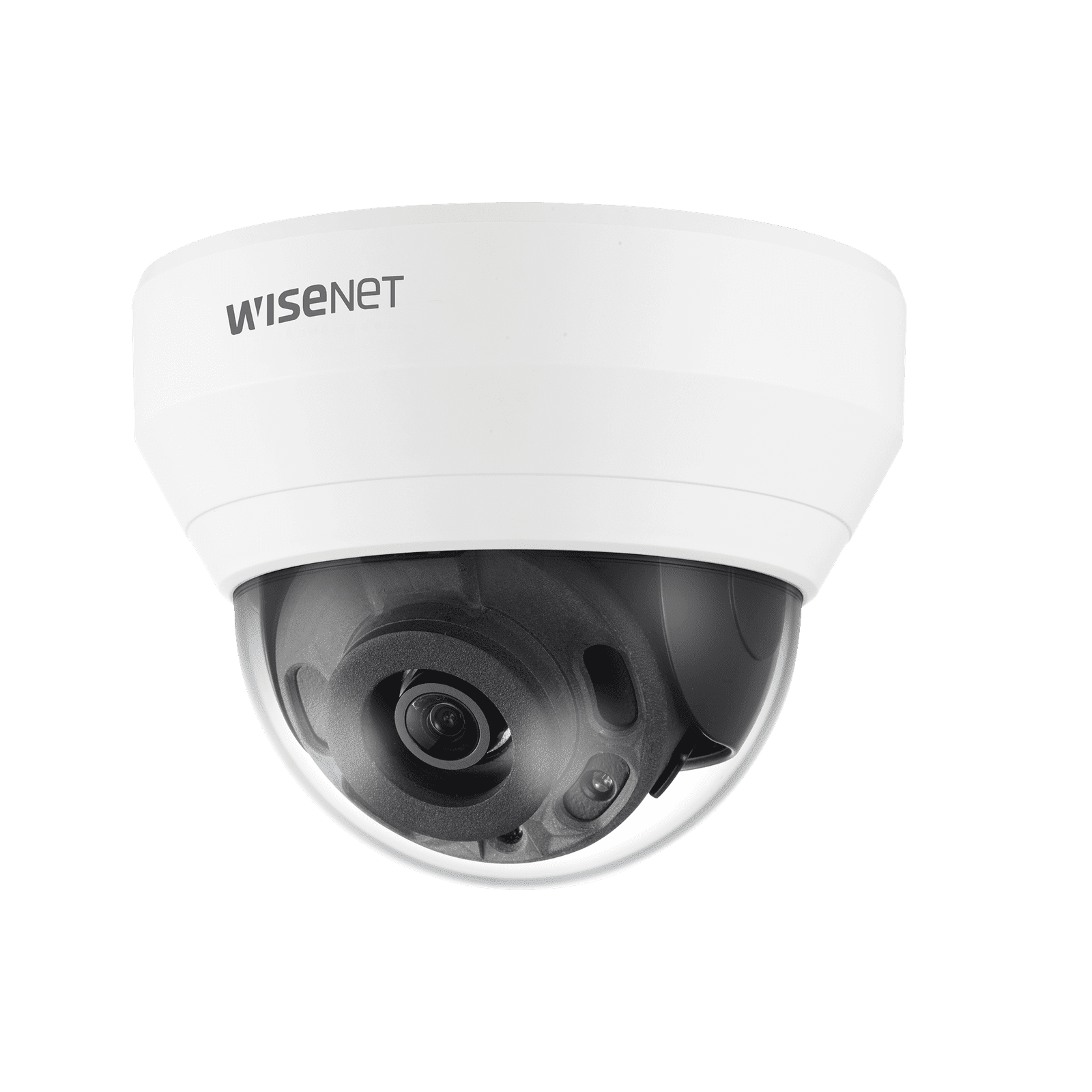 Cámara IP Tipo Domo Interior 2 Megapíxel / Lente 4mm / IR 20M / WDR 120db / H.265 & WiseStream / Micrófono Interconstruido QND-6022R - Hanwha Techwin Wisenet