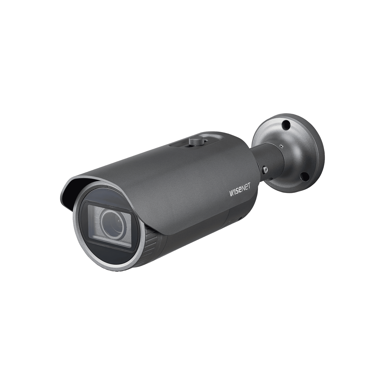 Cámara IP Tipo Bala Antivandálica 5 Megapíxel / Lente Varifocal 3.2 – 10mm / IR 30M / WDR 120db / IP66 / H.265 & WiseStream QNO-8080R - Hanwha Techwin Wisenet