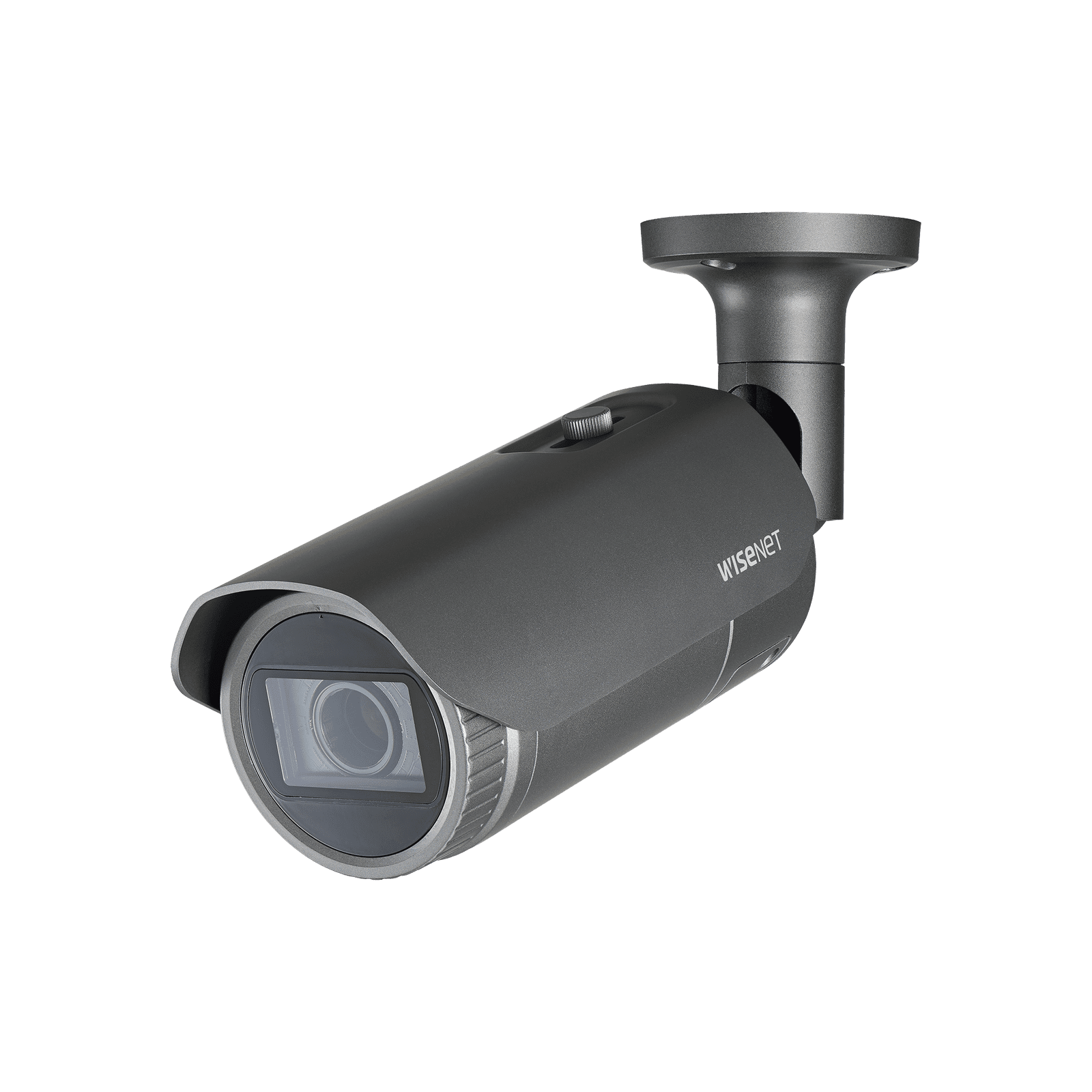 Cámara IP Tipo Bala Antivandálica 5 Megapíxel / Lente Varifocal 3.2 – 10mm / IR 30M / WDR 120db / IP66 / H.265 & WiseStream QNO-8080R - Hanwha Techwin Wisenet