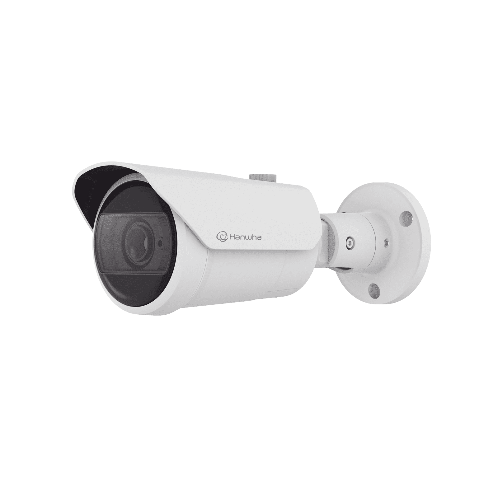 Camara Bala IP 8MP con funciones IA / Lente Motorizado 3.2 a 10.2 mm / WDR 120dB / H.265 / RanuraSD / Protección IP66 IK10 / IR 30m QNO-C9083R - Hanwha Techwin Wisenet