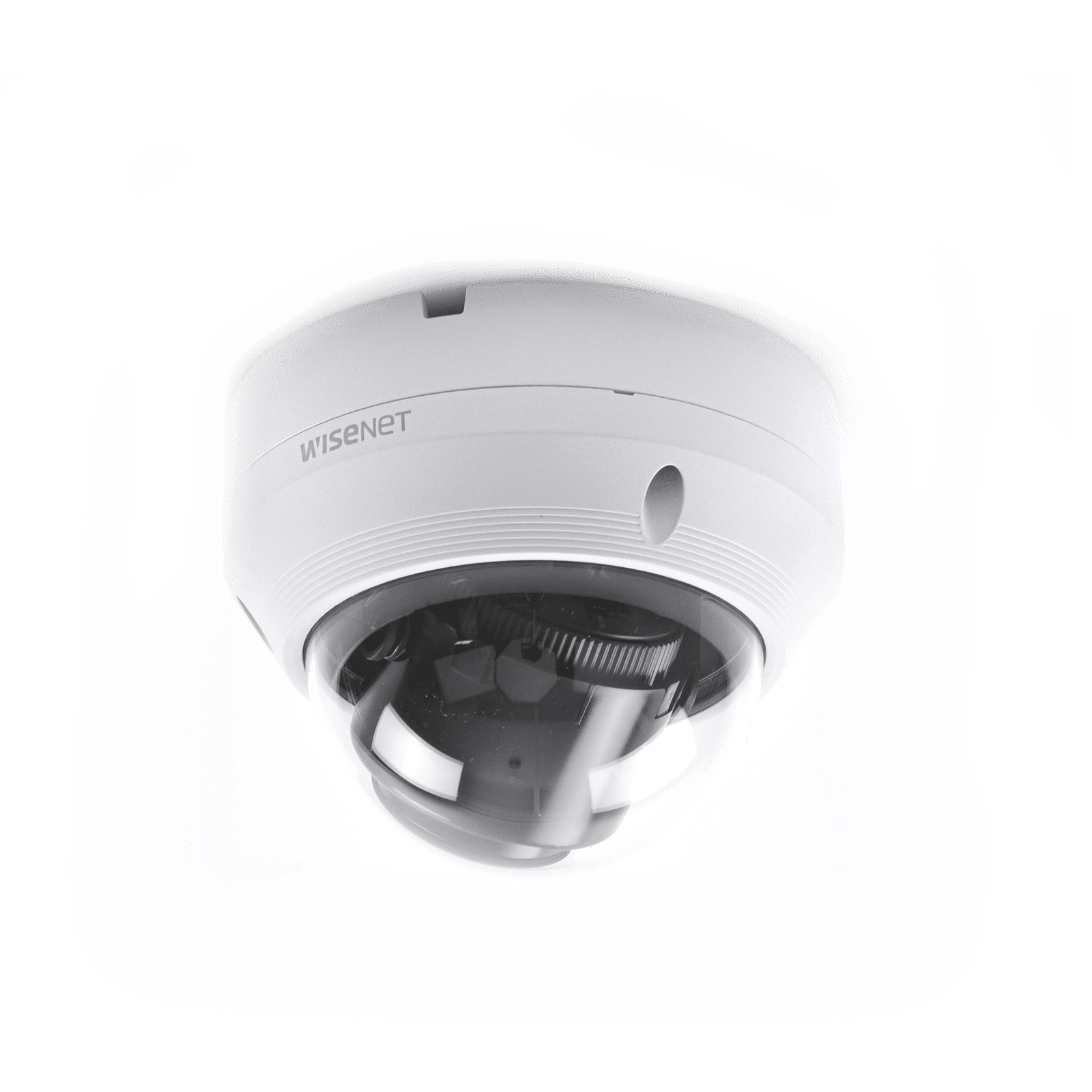 Cámara IP Tipo Domo Antivandálico 2 Megapíxel / Lente Motorizado 3.2-10mm / IR 30M / WDR 120db / Exterior IP66 / H.265 & WiseStream / Entrada de audio QNV-6082R - Hanwha Techwin Wisenet