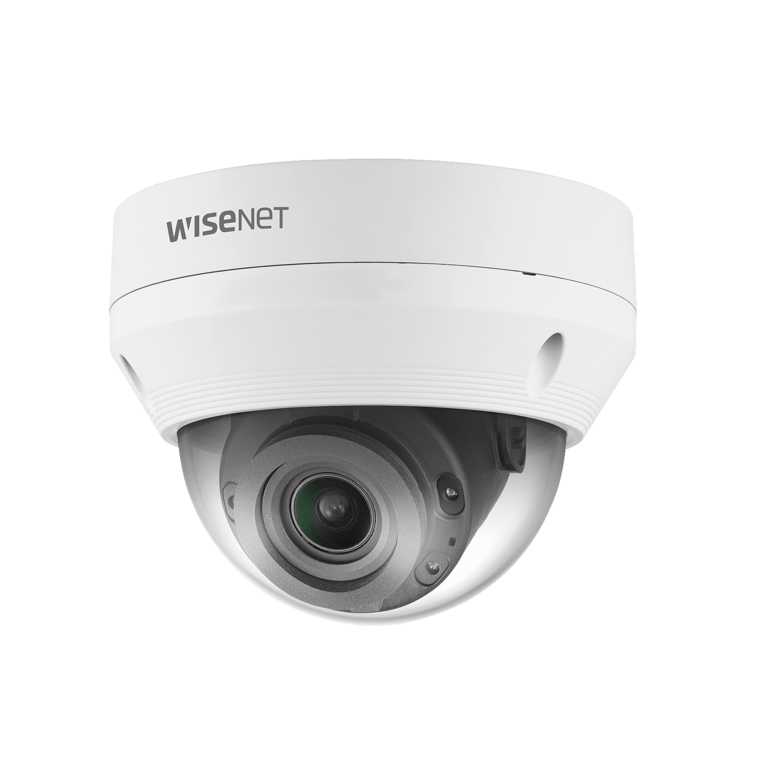 Cámara IP Tipo Domo Antivandálica 5 Megapíxel / Lente motorizado 3.2 – 10mm / IR 30M / WDR 120db /Exterior IP66 / H.265 & WiseStream QNV-8080R - Hanwha Techwin Wisenet