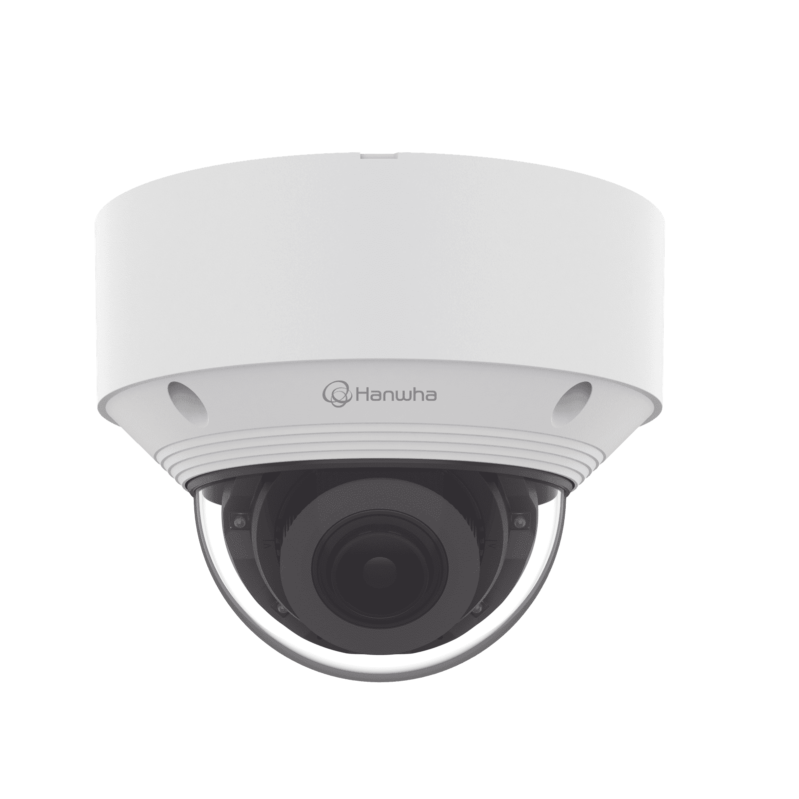 Cámara IP Tipo domo Antivandálica 8 Megapíxel / Lente Varifocal 3.2 – 10mm / IR 30M / WDR 120db / IP66 / H.265 & WiseStream / Inteligencia Artificial Deteccion de Personas y vehiculos QNV-C9083R - Hanwha Techwin Wisenet