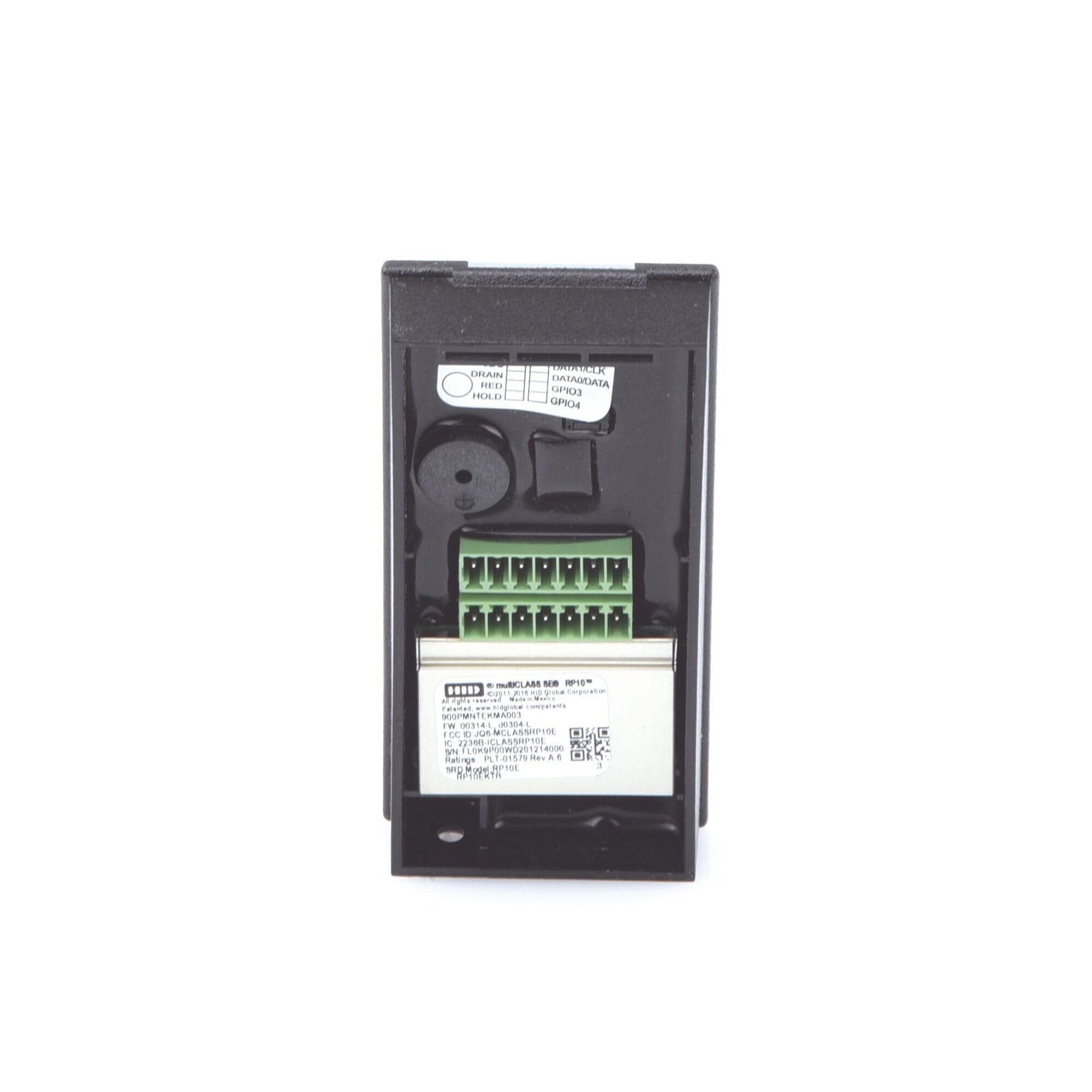 Lector HID R10 (900PMNNEKMA003) PROX HID, EM /iClass SEOS (no clonable) /iClass SE/ iClass SR/ iClass /Mifare Classic, DesFire, Bluetooth/ Garantía de por Vida R10F - HID