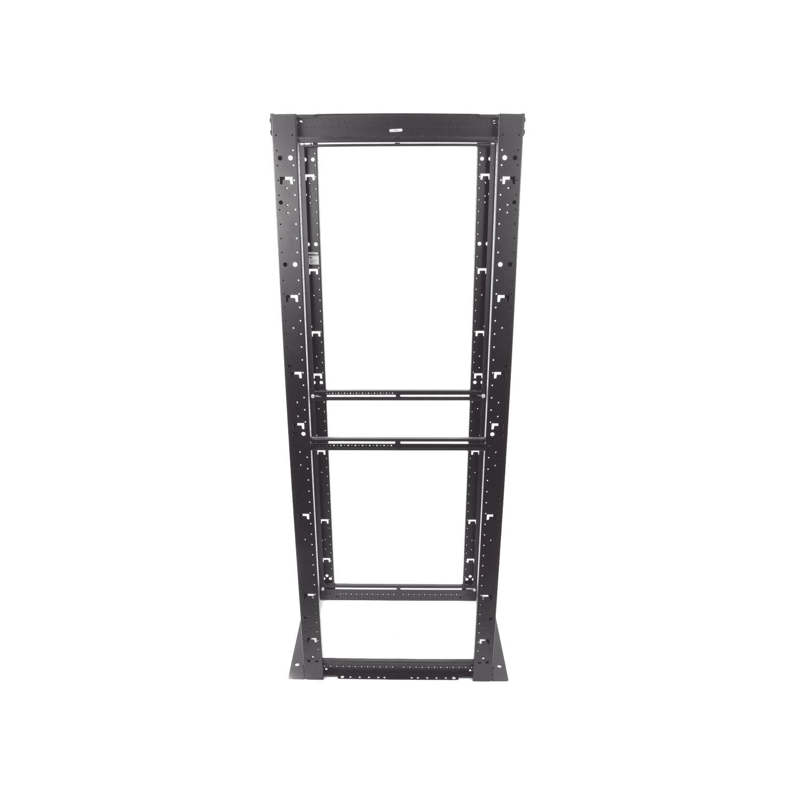 Rack de Cuatro Postes Estándar de 19″, Rieles Numerados y Roscados #12-24, Profundidad Máxima de 30 in, 45 Unidades de Rack, Color Negro R4P - PANDUIT