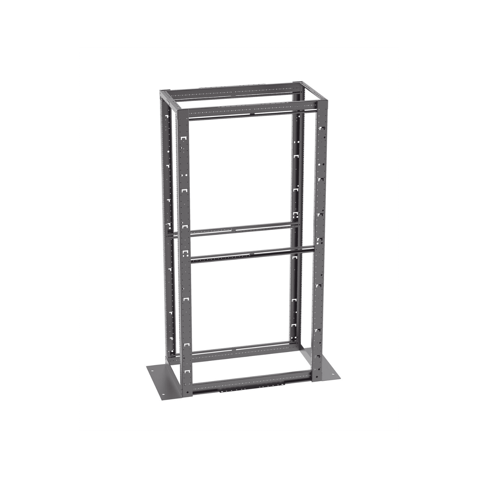 Rack de Cuatro Postes Estándar de 19″, Rieles Con Orificio Para Tuerca Enjaulada, Profundidad Máxima de 41.5 in, 45 Unidades de Rack, Color Negro R4P42CN - PANDUIT