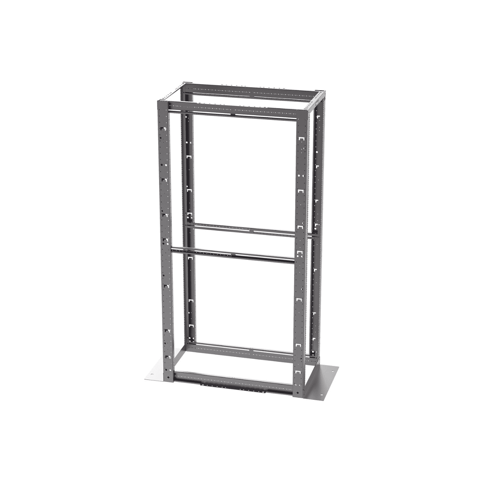 Rack de Cuatro Postes Estándar de 19″, Rieles Con Orificio Para Tuerca Enjaulada, Profundidad Máxima de 41.5 in, 45 Unidades de Rack, Color Negro R4P42CN - PANDUIT