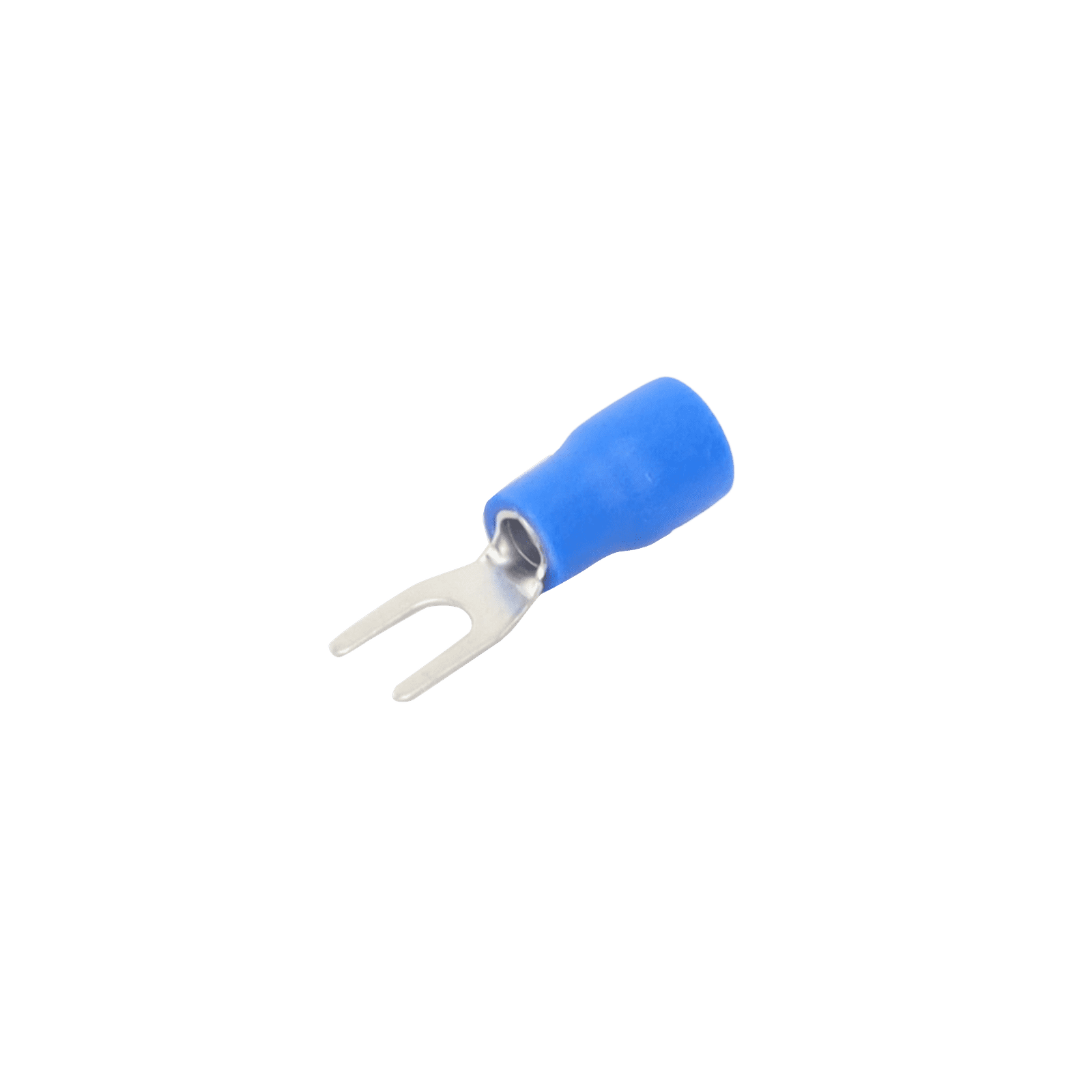 Terminal tipo horquilla ( espada ) aislada / 16 – 14 AWG / Azúl / Paquete de 25 piezas. RB1157-100 - EPCOM POWERLINE