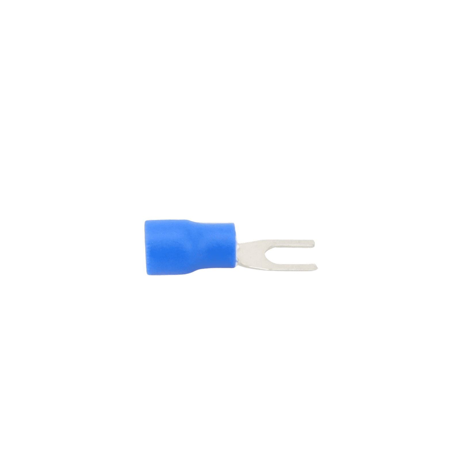 Terminal tipo horquilla ( espada ) aislada / 16 – 14 AWG / Azúl / Paquete de 25 piezas. RB1157-100 - EPCOM POWERLINE