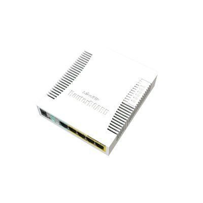 (RB260GSP) Switch Mikrotik 5 puertos PoE (Pasivo) (1in/4out) Gigabit Ethernet y 1 SFP RB260GSP - MIKROTIK