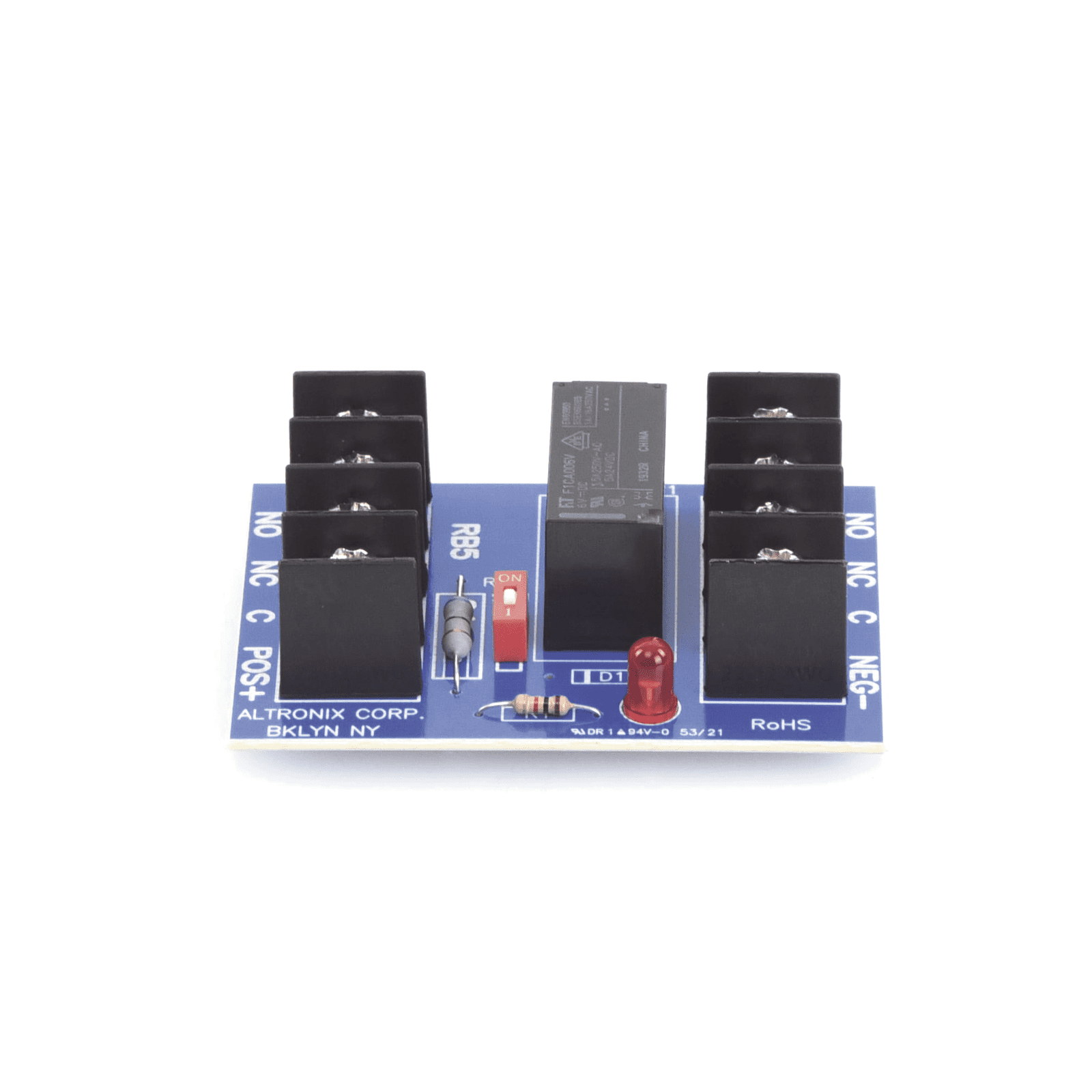 MÓDULO DE RELEY 6 / 12VDC, CONTACTOS DPDT @ 5A – 220VAC / 28VDC RB5 - ALTRONIX