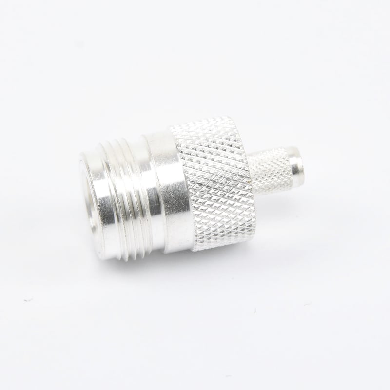 Conector N Hembra, de Anillo Plegable para Cables LMR-240, RG-8/X, 9258, Niquel/Oro/Teflón. RFN-1029-SX