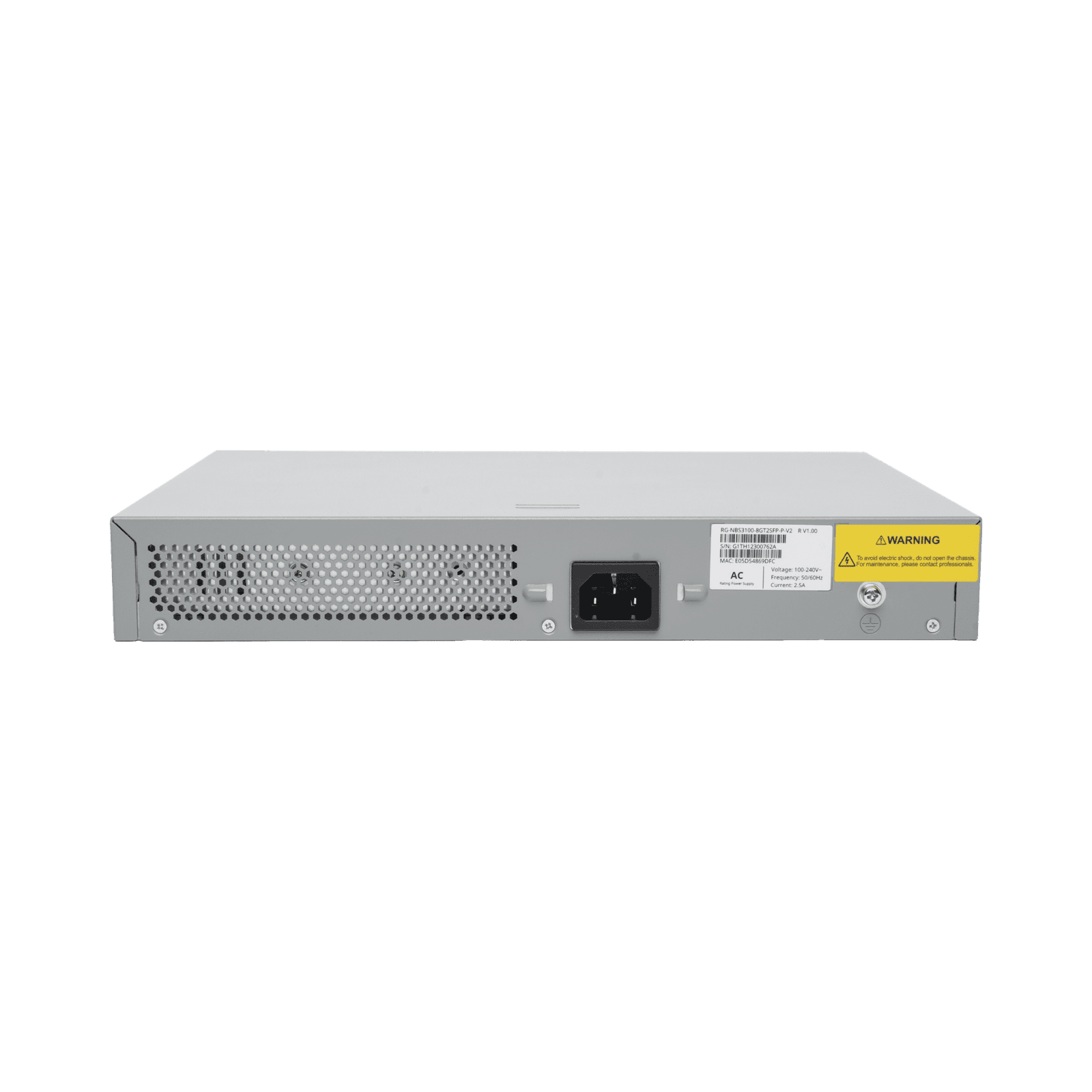 Switch Administrable PoE Capa 2 con 8 puertos Gigabit PoE 802.3af/at + 2 SFP para fibra 1Gb, gestión gratuita desde la nube, 125w RG-NBS3100-8GT2SFP-P-V2 225962 - RUIJIE