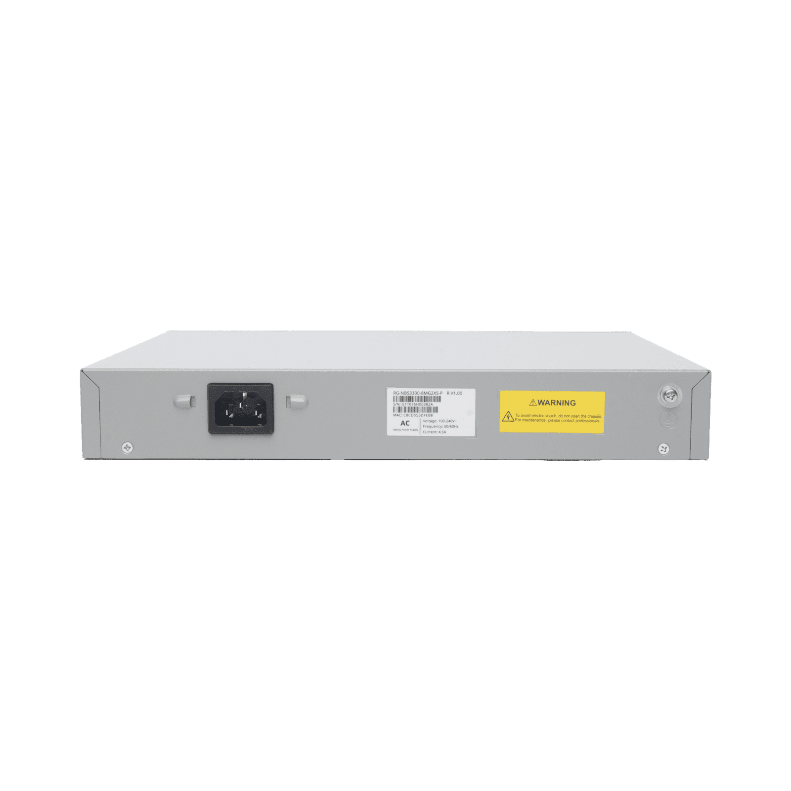 Switch Multi-Gigabit PoE+ Capa 2 con 8 Puertos 2.5G PoE+ hasta 240W y 2 Uplink SFP+ 10G ,Administrable Cloud, Diseñado Para Access Points WiFi 6/7 RG-NBS3300-8MG2XS-P - RUIJIE