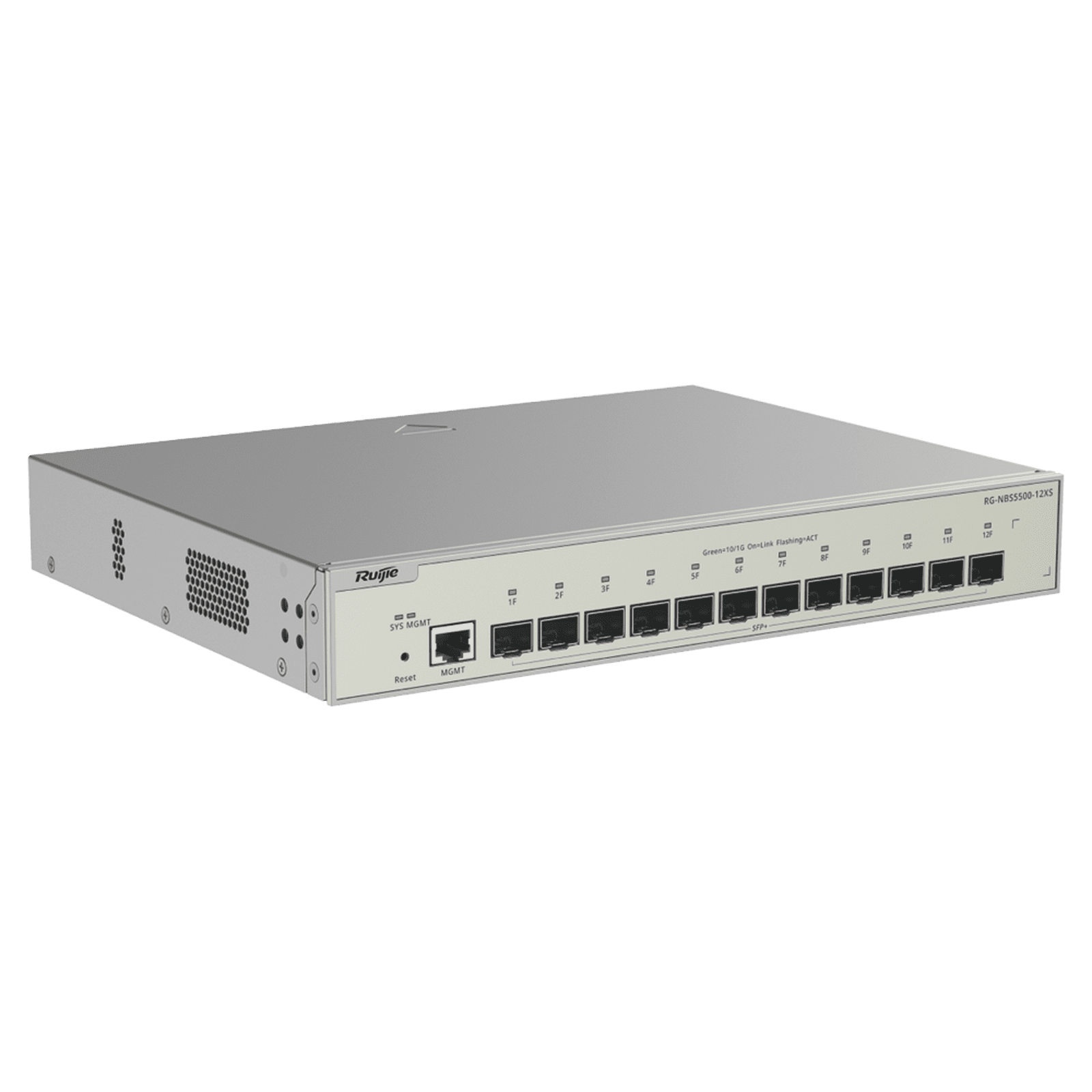 Switch Administrable Full Aggregation Capa 3, 12 Puertos SFP+ 10G y un Puerto MGMT RG-NBS5500-12XS - RUIJIE