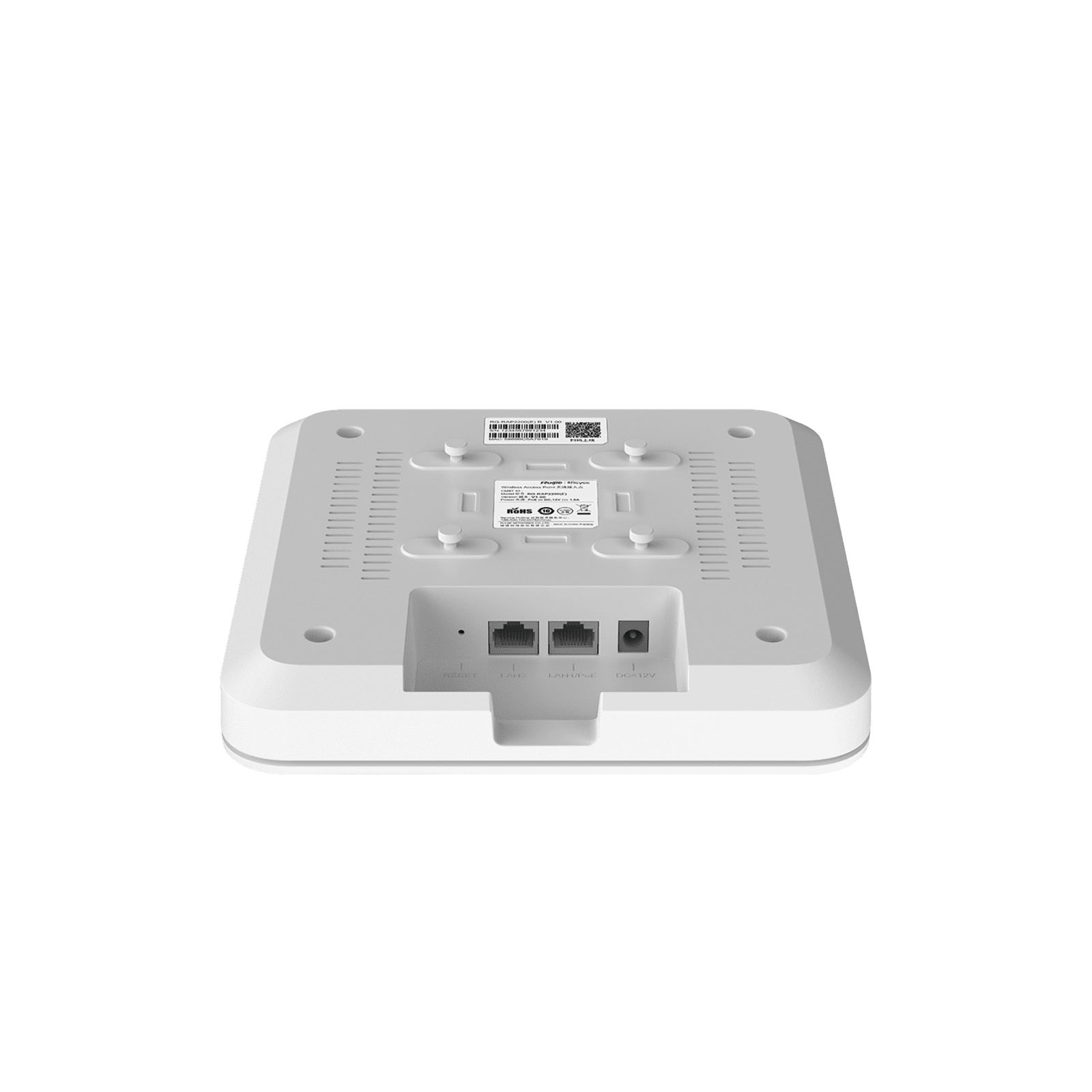 Punto de Acceso Mesh Wi-Fi 5 para interior en techo hasta 1.2 Gbps doble banda 802.11ac MU-MIMO 2X2, puertos Gigabit RG-RAP2200(E) - RUIJIE