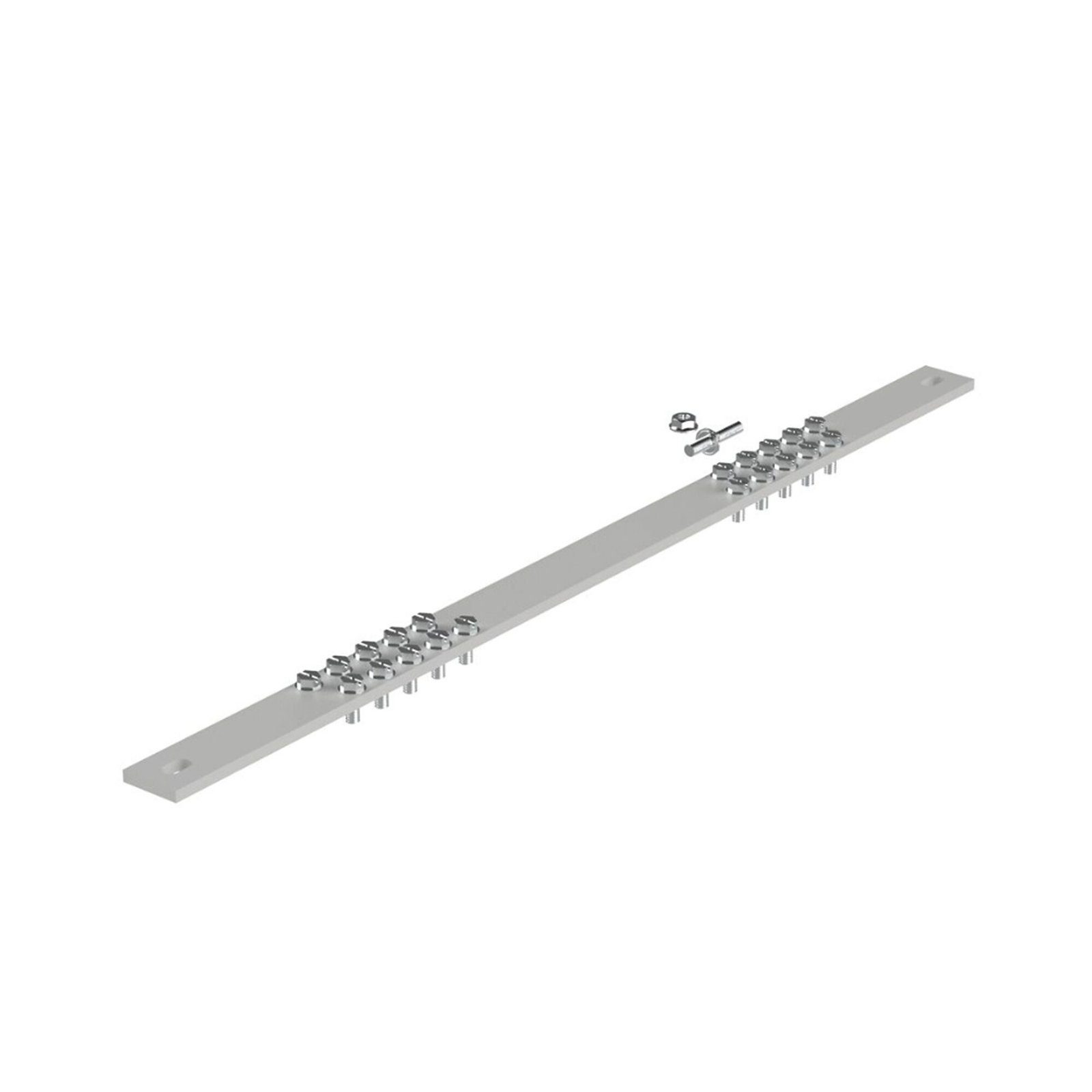 Barra de Conexión a Tierra, Para Rack de 19″, Con 20 Orificios Para Conexión Rápida de Equipos, Incluye 20 Tornillos # 12-24 x 1/2″ Instalados RGRB19CN - PANDUIT