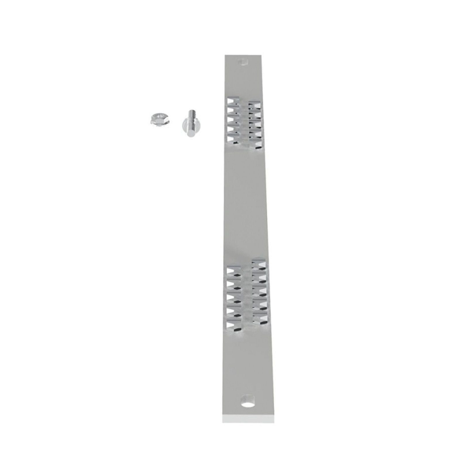 Barra de Conexión a Tierra, Para Rack de 19″, Con 20 Orificios Para Conexión Rápida de Equipos, Incluye 20 Tornillos # 12-24 x 1/2″ Instalados RGRB19CN - PANDUIT