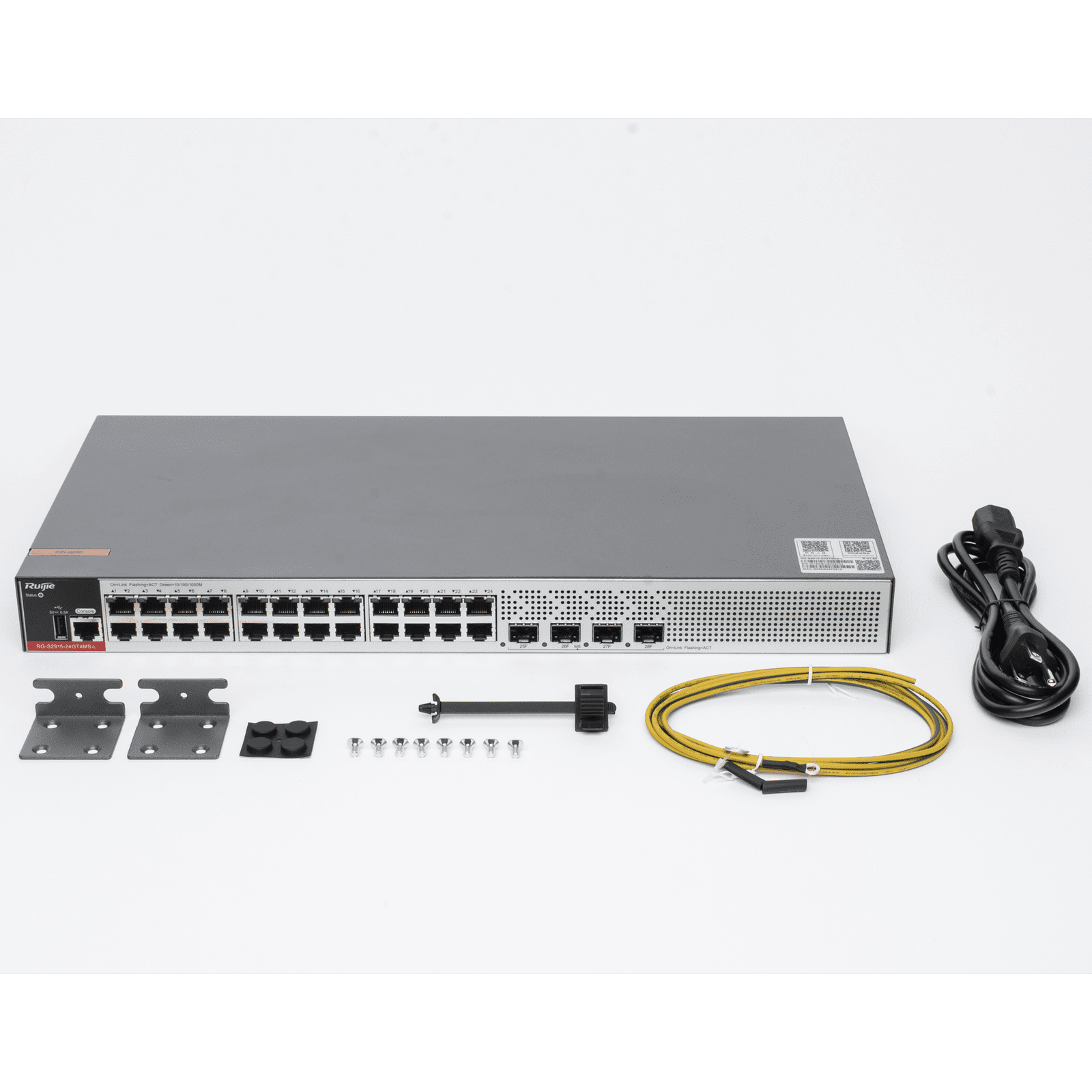 Switch Empresarial, Administrable L2+, 24 Puertos Gigabit y 4 Puertos Uplink SFP 2.5G RG-S2915-24GT4MS-L - RUIJIE