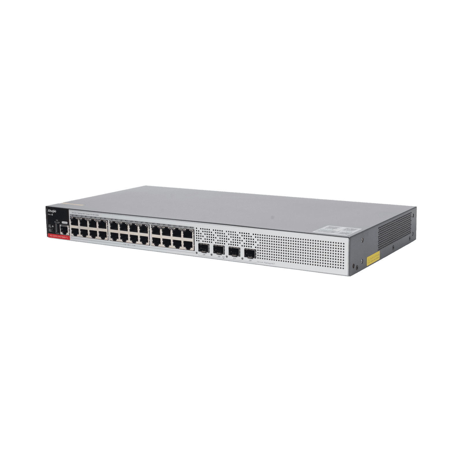 Switch PoE+ Empresarial 370 Watts, Administrable L2+, 24 Puertos Gigabit y 4 Puertos Uplink SFP 2.5G RG-S2915-24GT4MS-P-L - RUIJIE