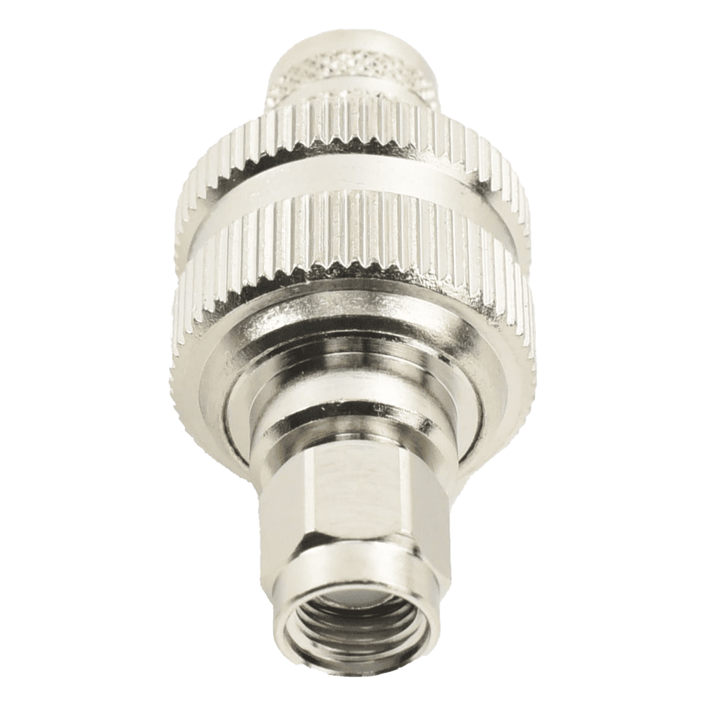 Conector SMA Macho Inverso de Anillo Plegable para RG-8/U, 9913, LMR-400, Níquel/ Oro/ Teflón. RP-3000-I