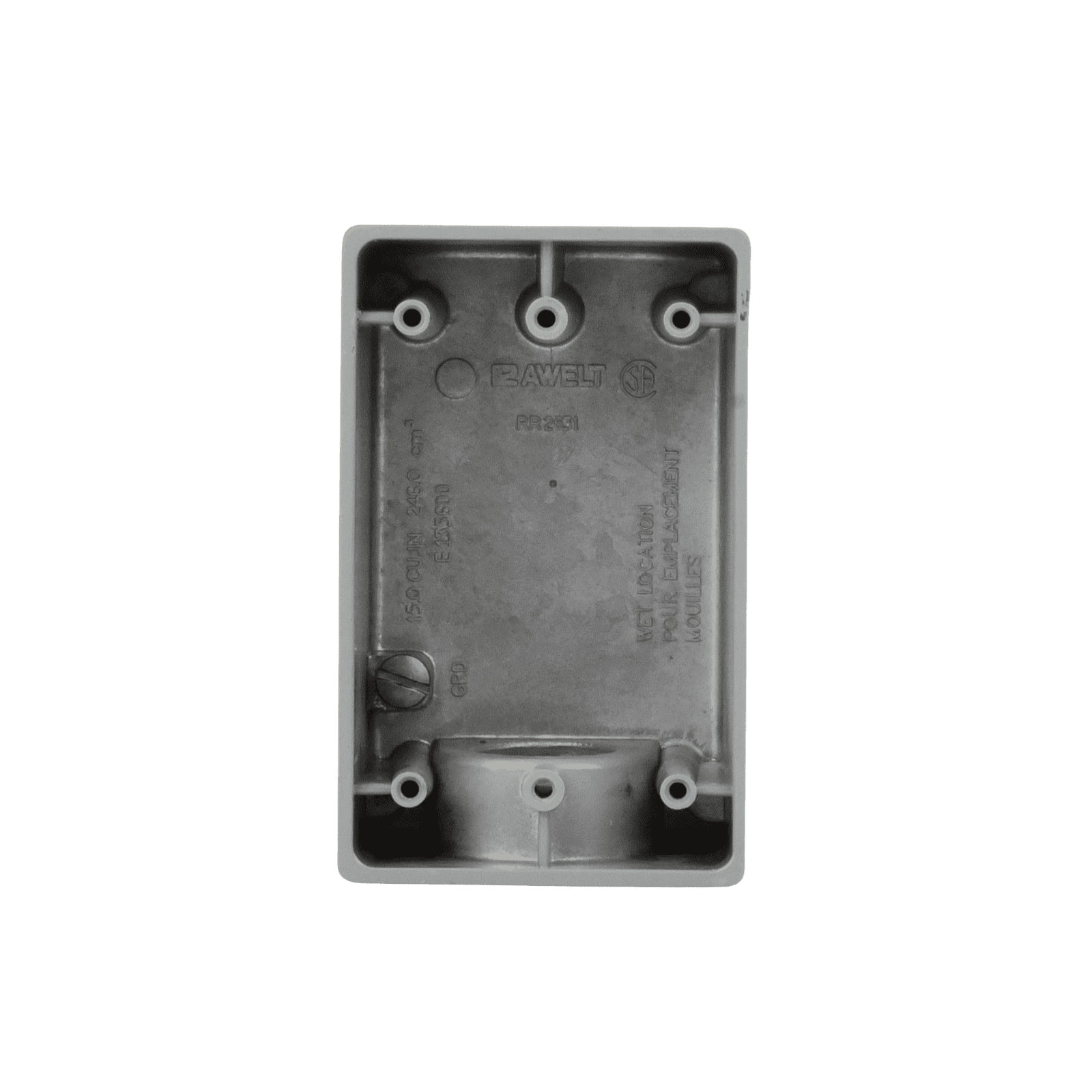Caja Condulet FS de 1″ (25.4 mm) con una boca a prueba de intemperie. RR-2631 - RAWELT