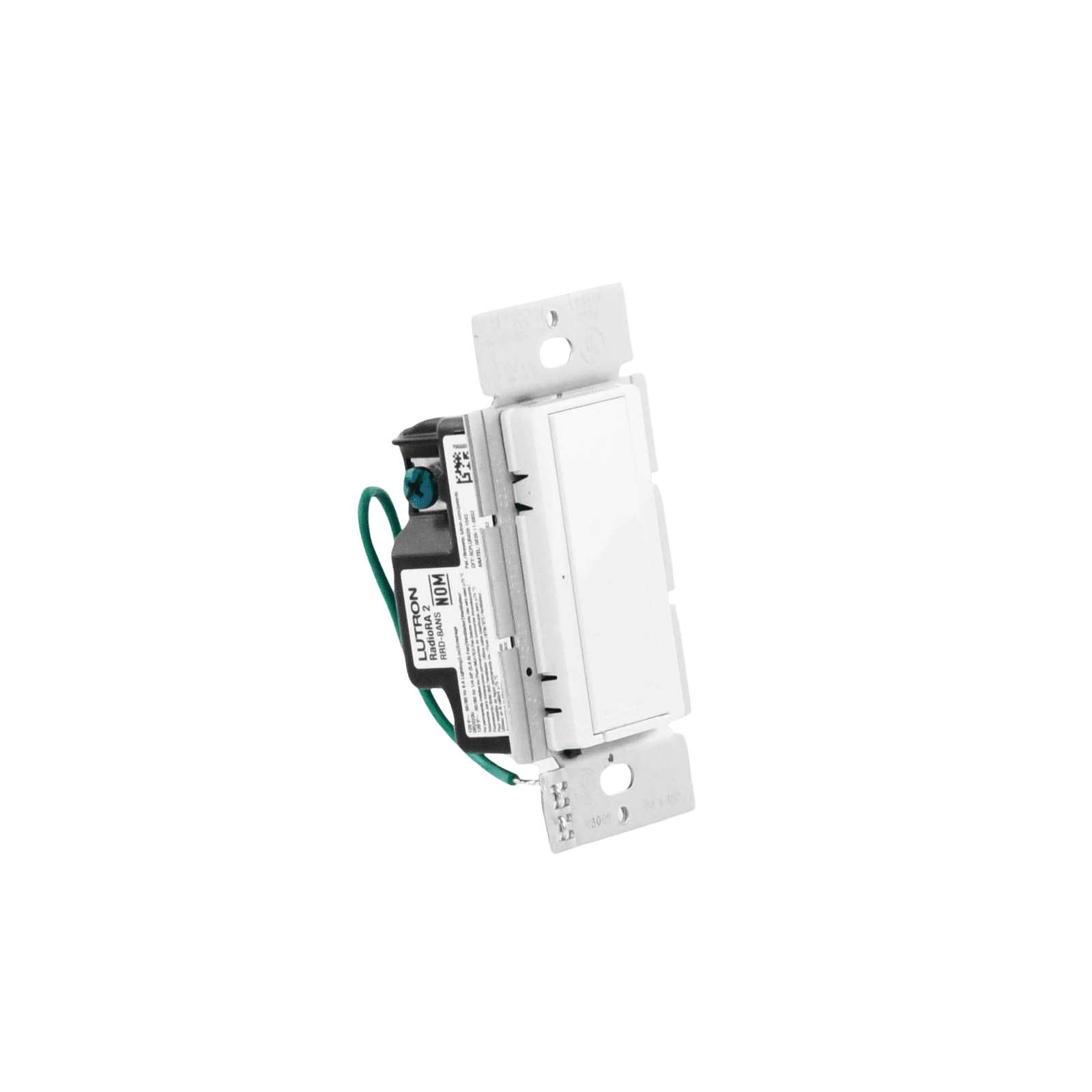 (RadioRA2) Interruptor Inteligente On/Off, requiere cable neutro. 8A, /120V, compatible con RA2Select y RR3. RRD8ANSWH - LUTRON ELECTRONICS