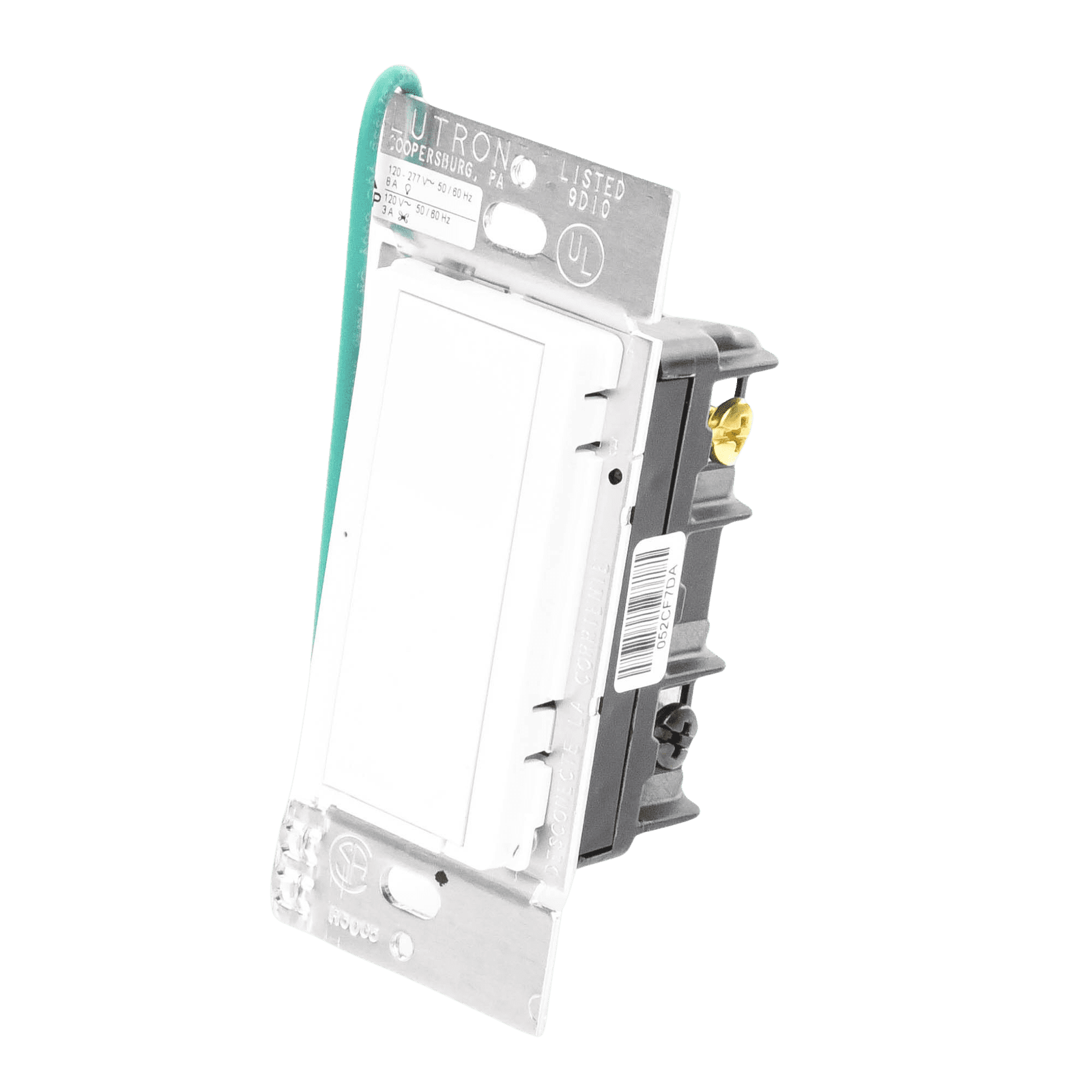 (RadioRA2) Switch on/off RRD-8S-DV-WH de doble voltaje, un solo polo 120V/, 8A/, 1/10HP 3A en motores, apaga y enciende iluminación ó motor, NO requiere cable neutro. RRD8SDVWH - LUTRON ELECTRONICS
