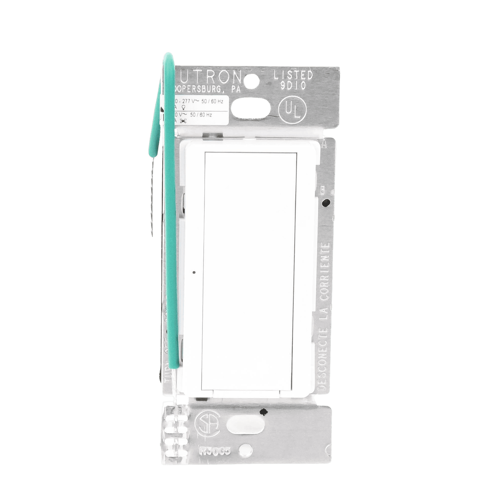 (RadioRA2) Switch on/off RRD-8S-DV-WH de doble voltaje, un solo polo 120V/, 8A/, 1/10HP 3A en motores, apaga y enciende iluminación ó motor, NO requiere cable neutro. RRD8SDVWH - LUTRON ELECTRONICS