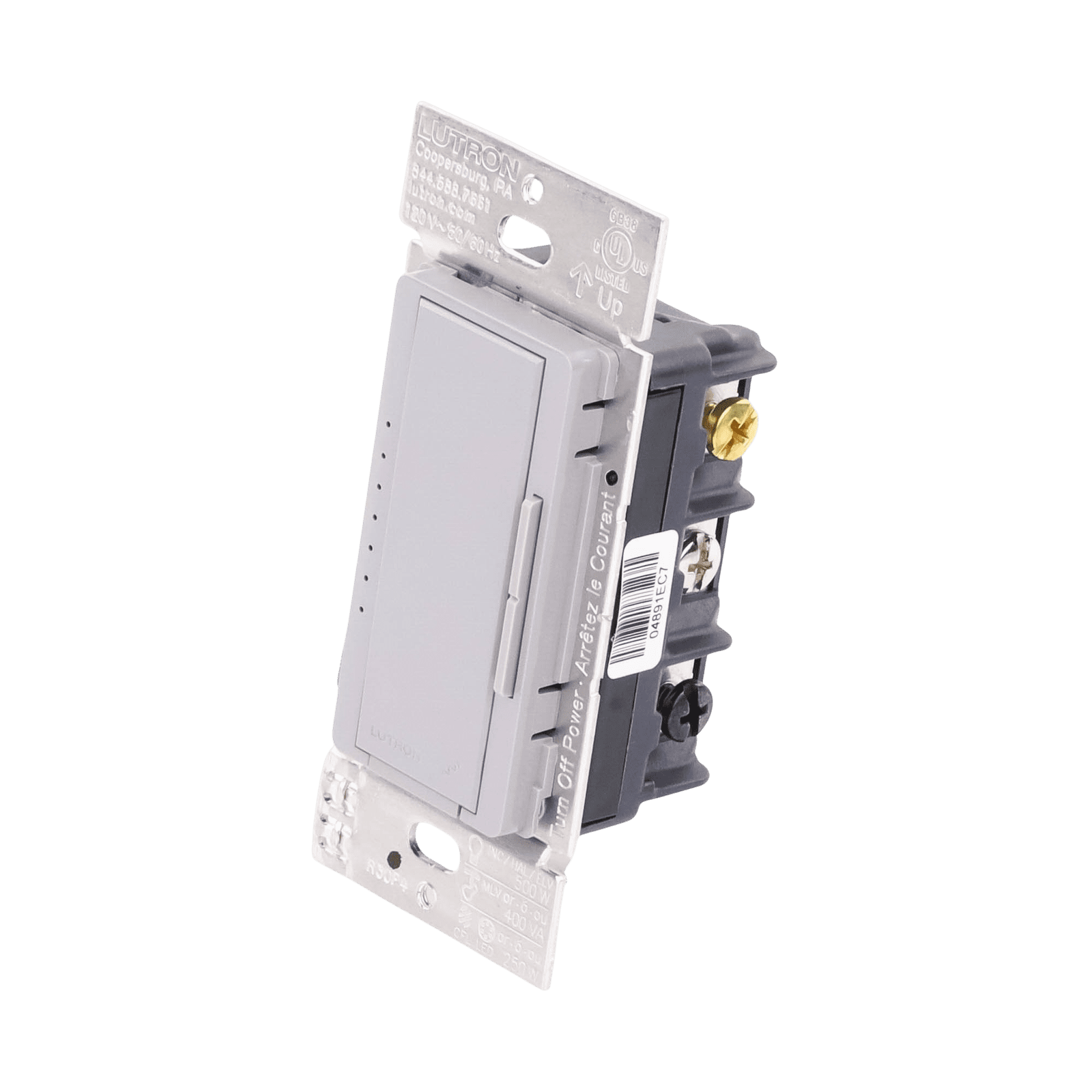 Atenuador Dimmer PRO para linea RadioRa2, RadioRa3 y RA2 Select, el cable neutro es opcional 250W LED / CFL Girs RRDPROGR - LUTRON ELECTRONICS